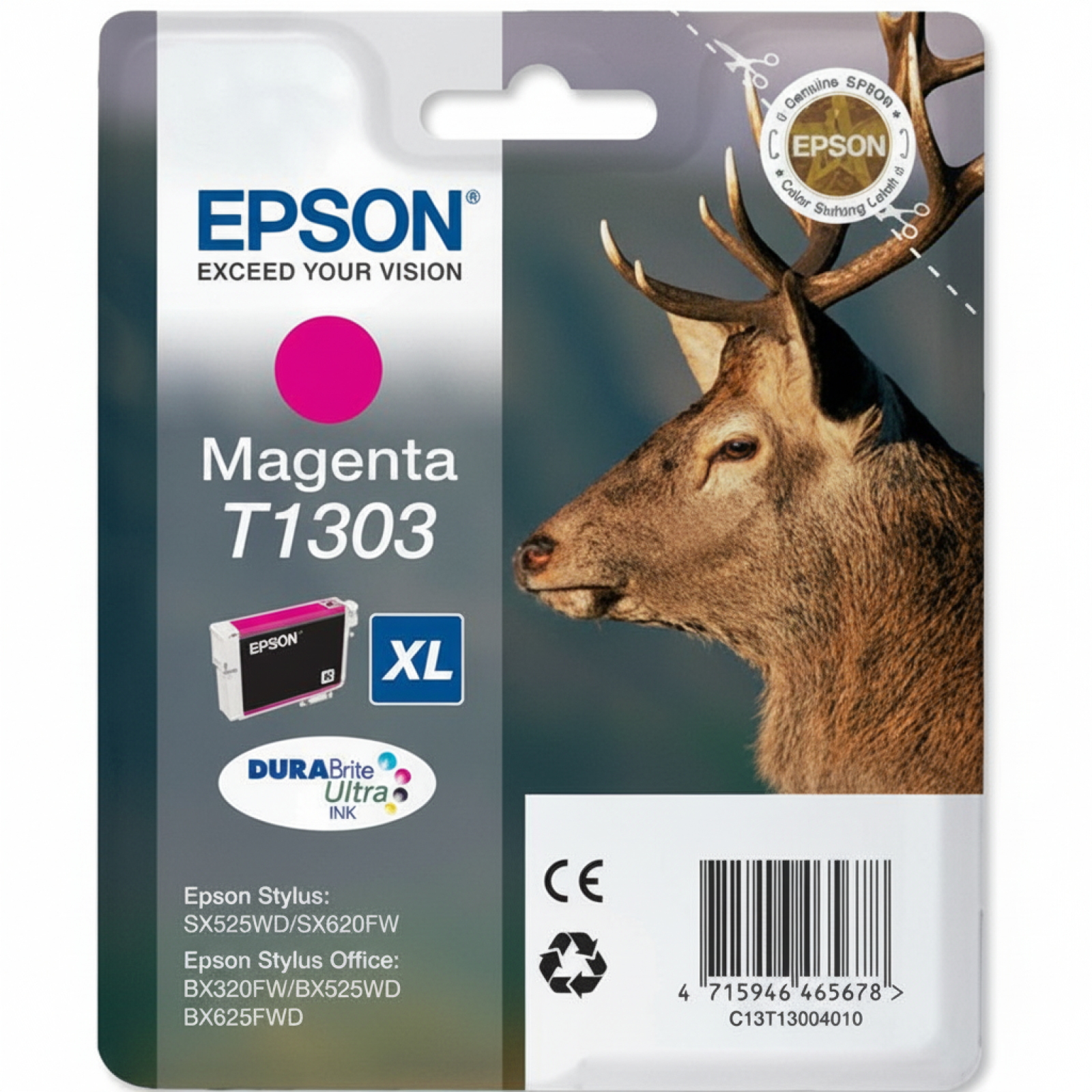 Original OEM Ink Cartridge Epson T1303 (C13T13034010) (Magenta)