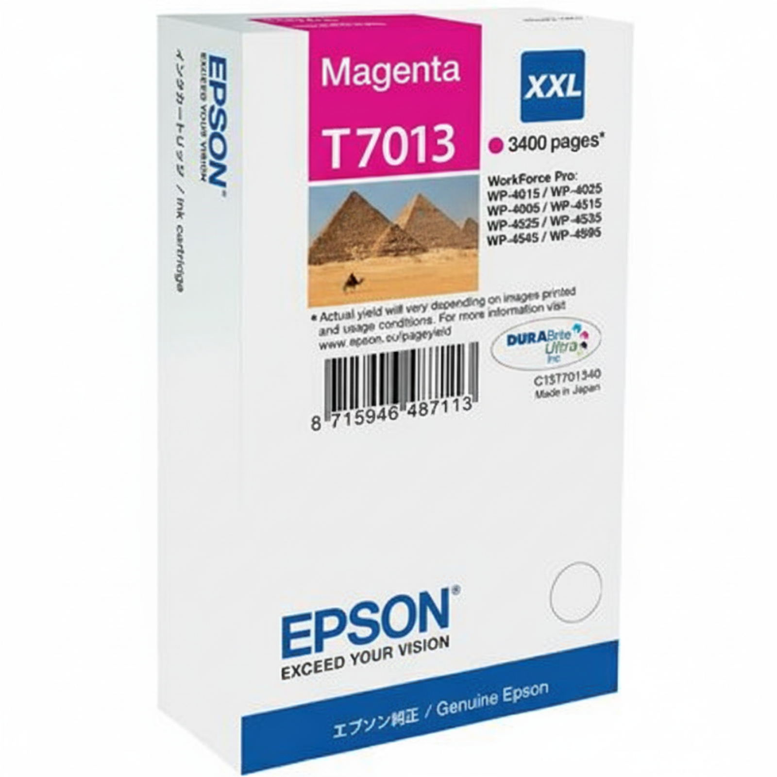 Original OEM Ink Cartridge Epson T7013 (C13T70134010) (Magenta)