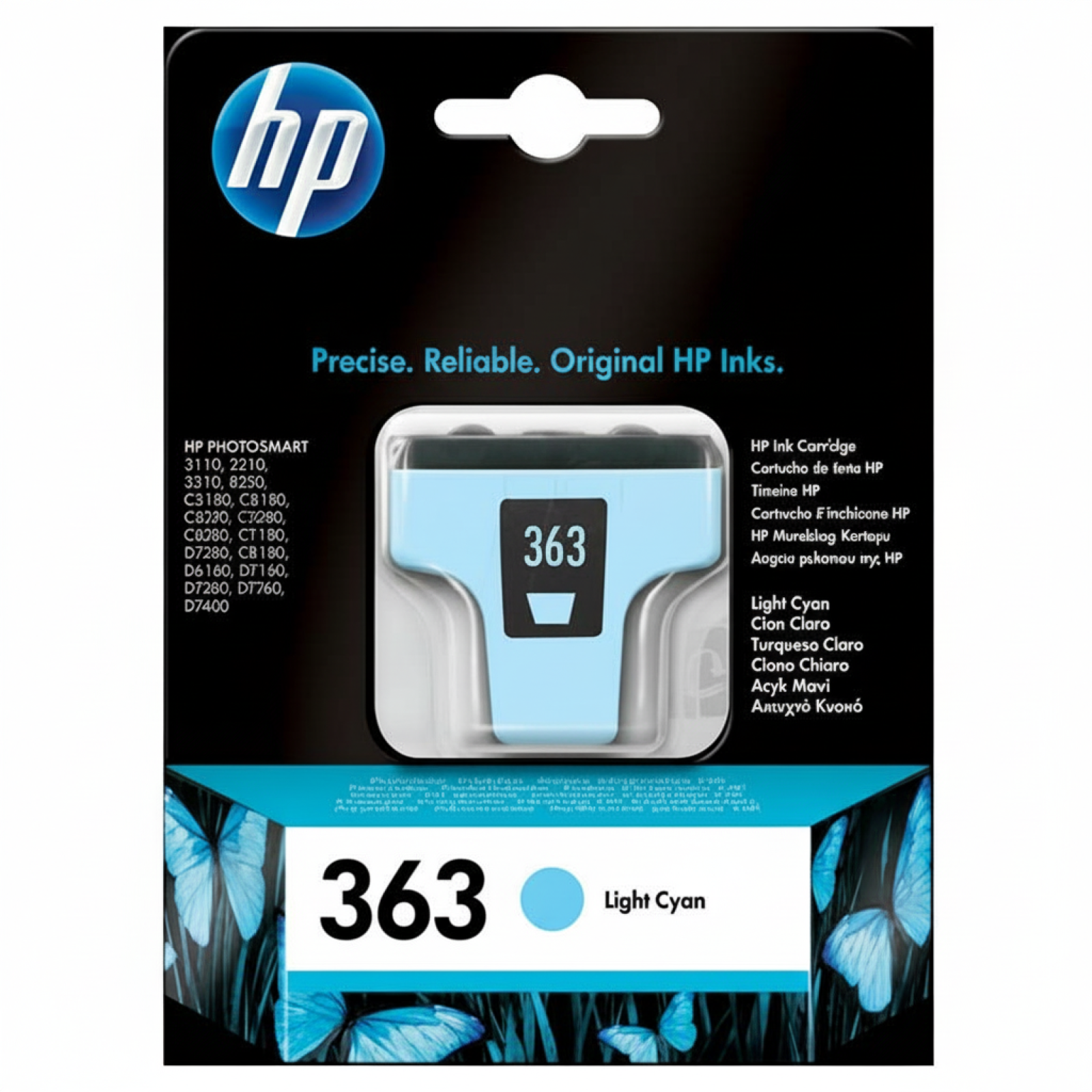 Original OEM Ink Cartridge HP 363 (C8774E) (Light cyan)