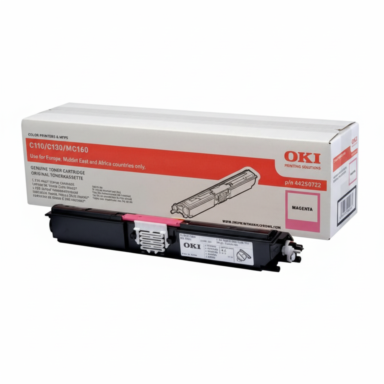 Original OEM Toner Oki C110 130 (44250722) (Magenta)
