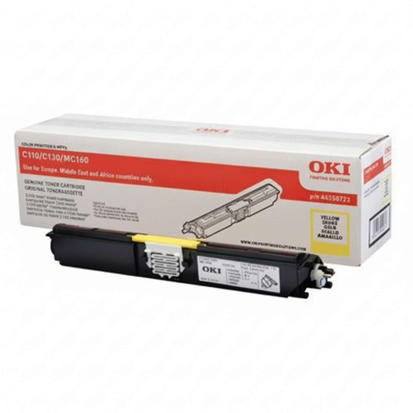 Original OEM Toner Oki C110 130 (44250721) (Yellow)