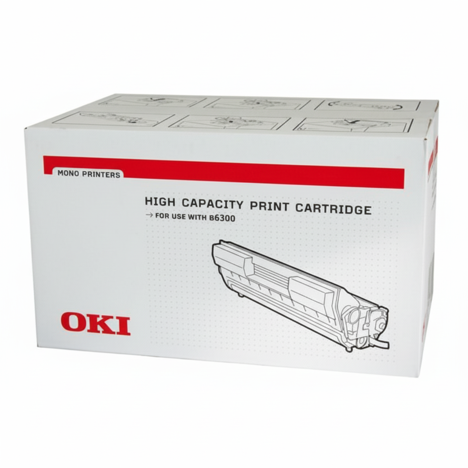 Original OEM Toner Oki B6300 (9004079) (Black)