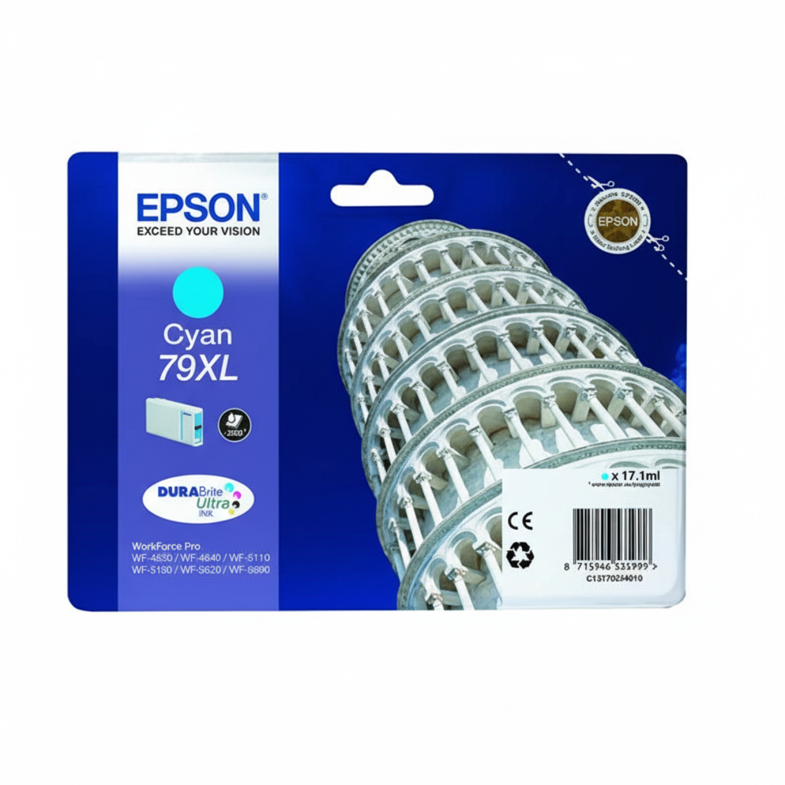 Original OEM Ink Cartridge Epson T7902 (C13T79024010) (Cyan)