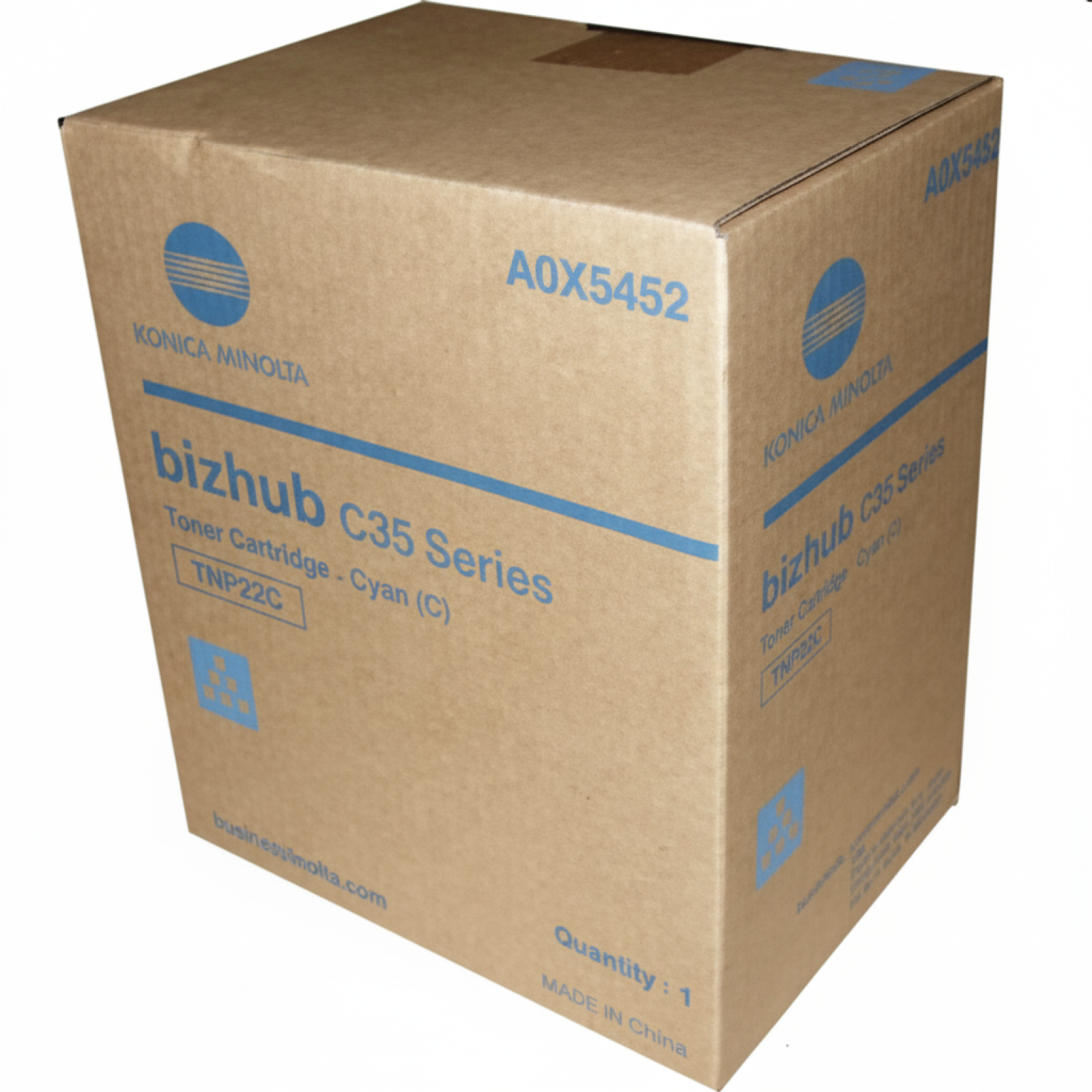 Original OEM Toner KM TNP-22 C (A0X5452) (Cyan)