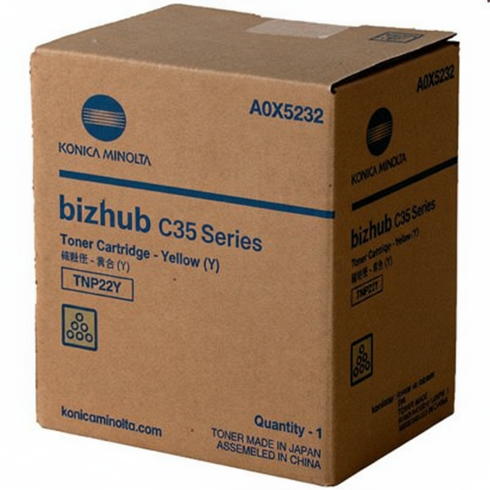 Original OEM Toner KM TNP-22 Y (A0X5252) (Yellow)