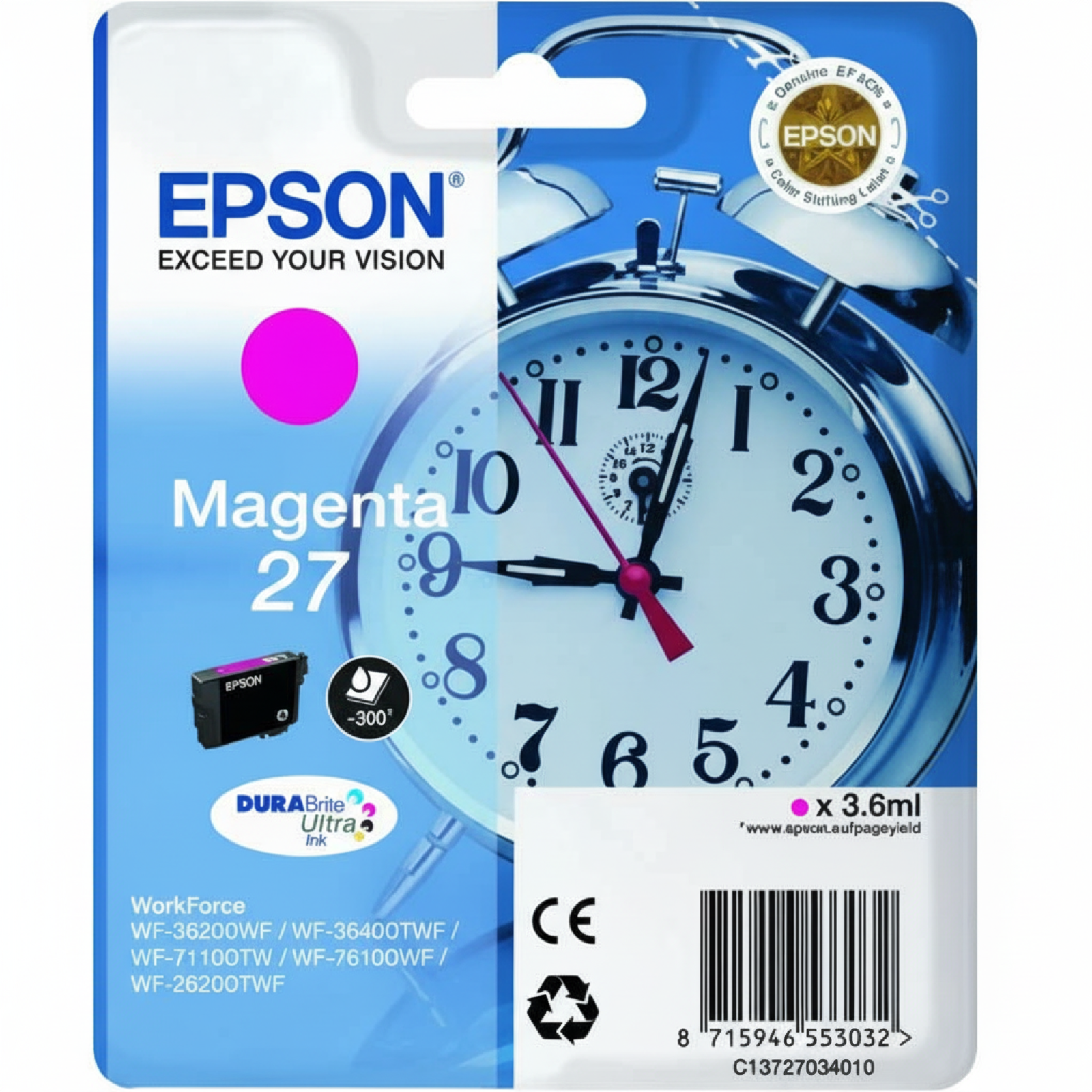 Original OEM Ink Cartridge Epson T2703 (C13T270340) (Magenta)