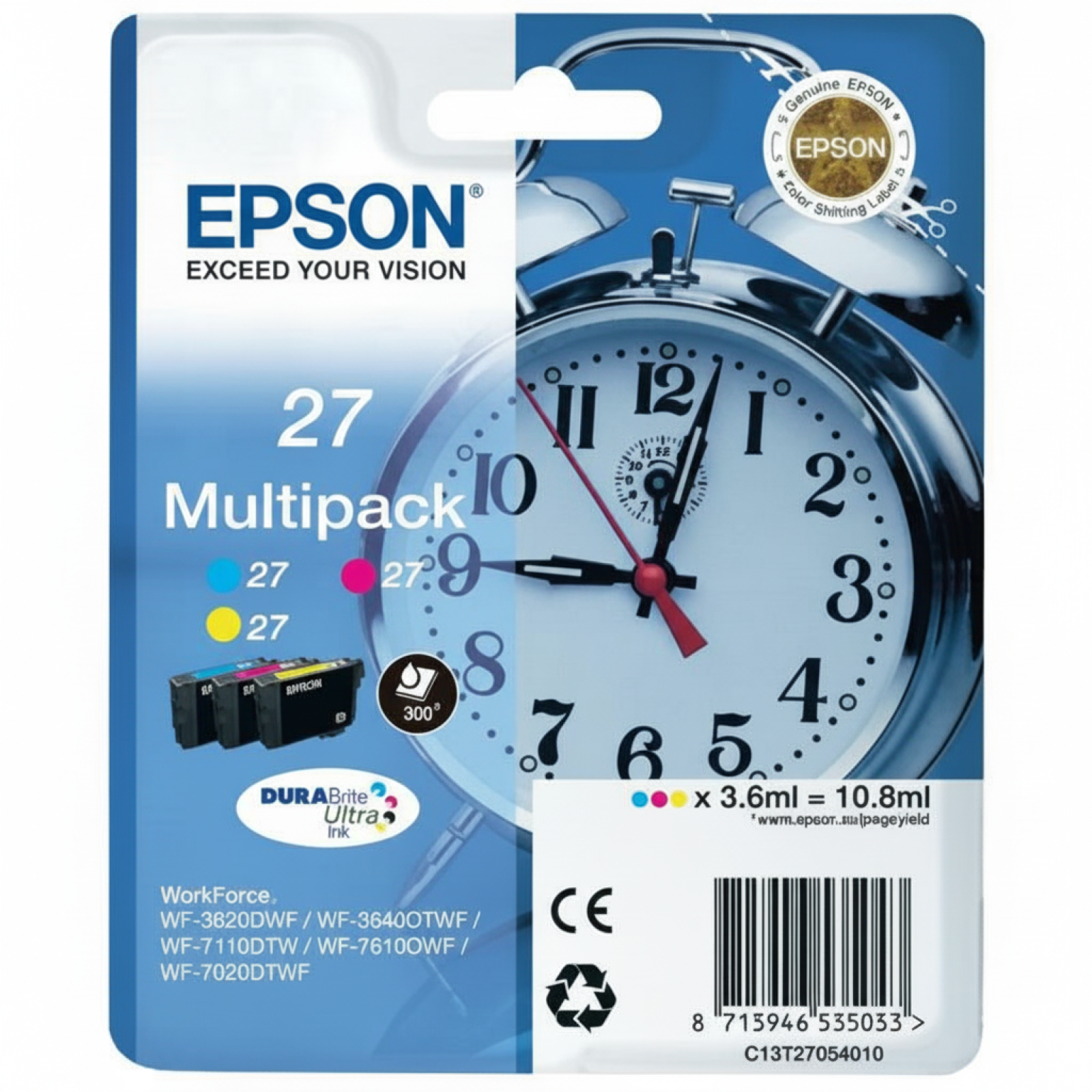 Original OEM Ink Cartridges Epson T2705 (C13T27054010) (3-pack)