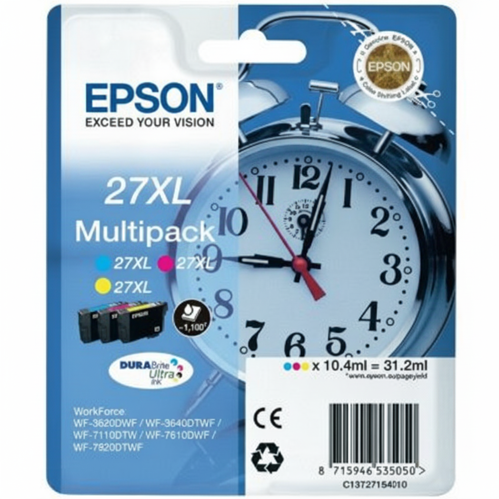 Original OEM Ink Cartridges Epson 27 XL (C13T271540) (3-pack)