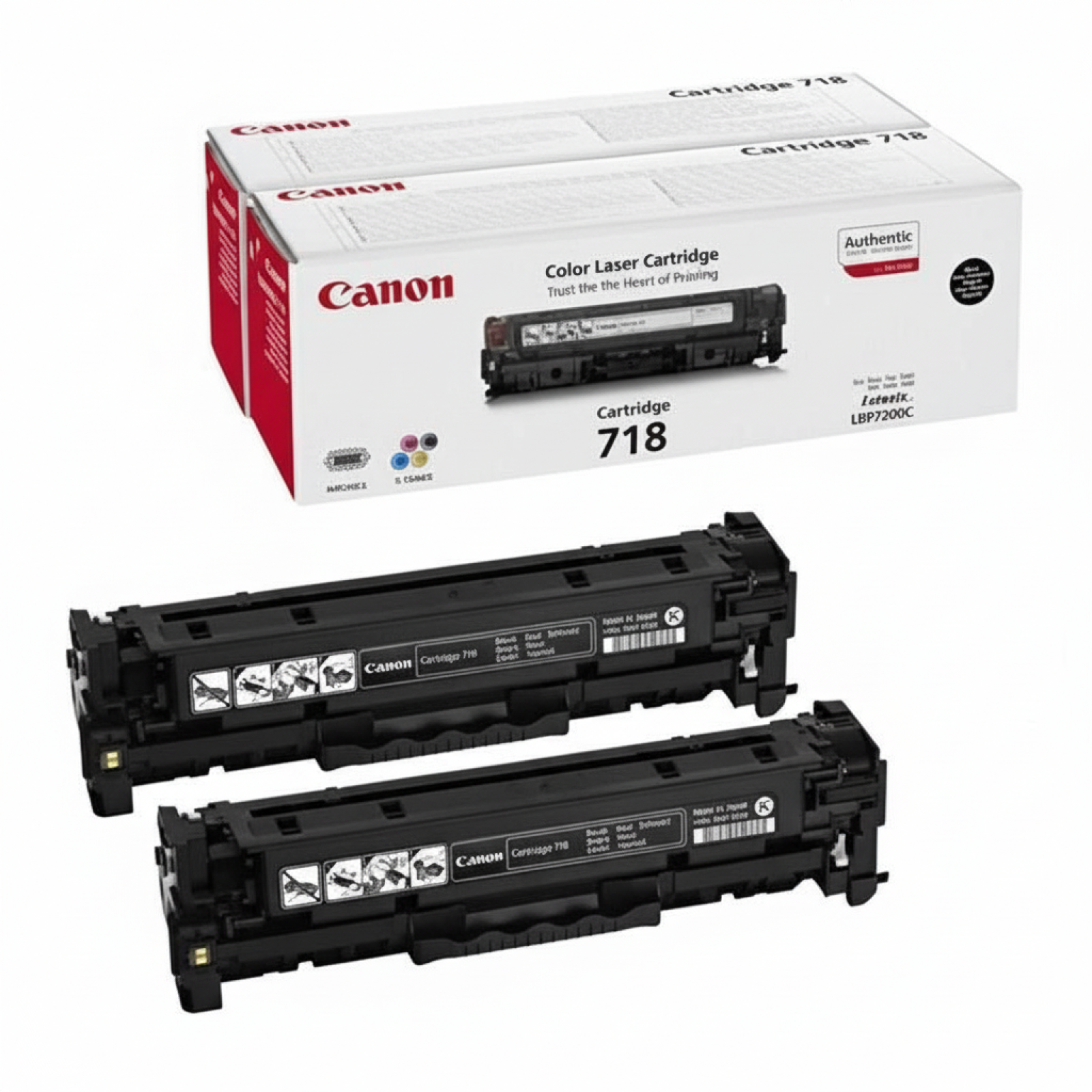 Original OEM Toners Canon CRG-718 B (2662B005AA, 2662B017AA) (Black) (2-pack)