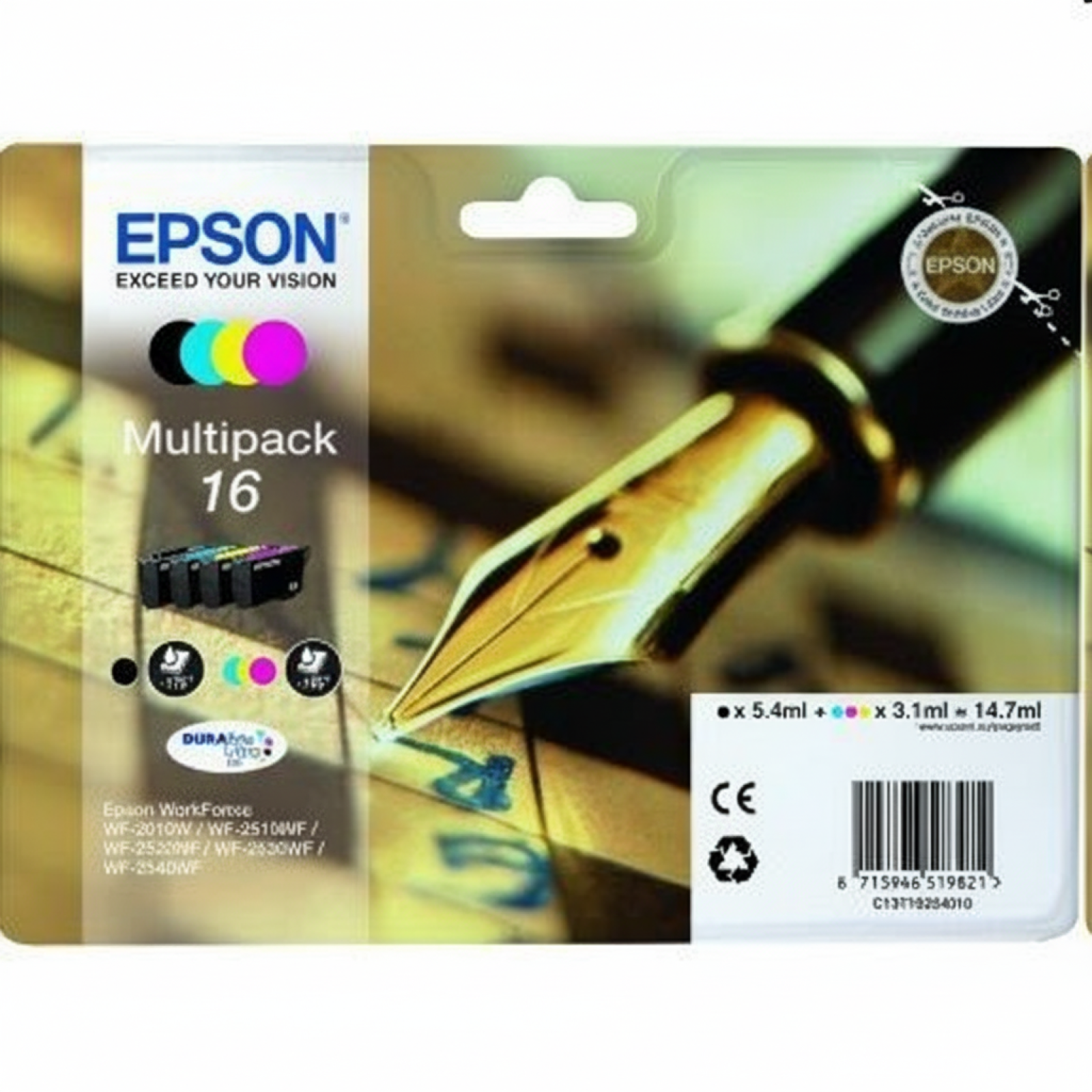 Original OEM Ink Cartridges Epson T1626 (C13T16264010) (multi pack)