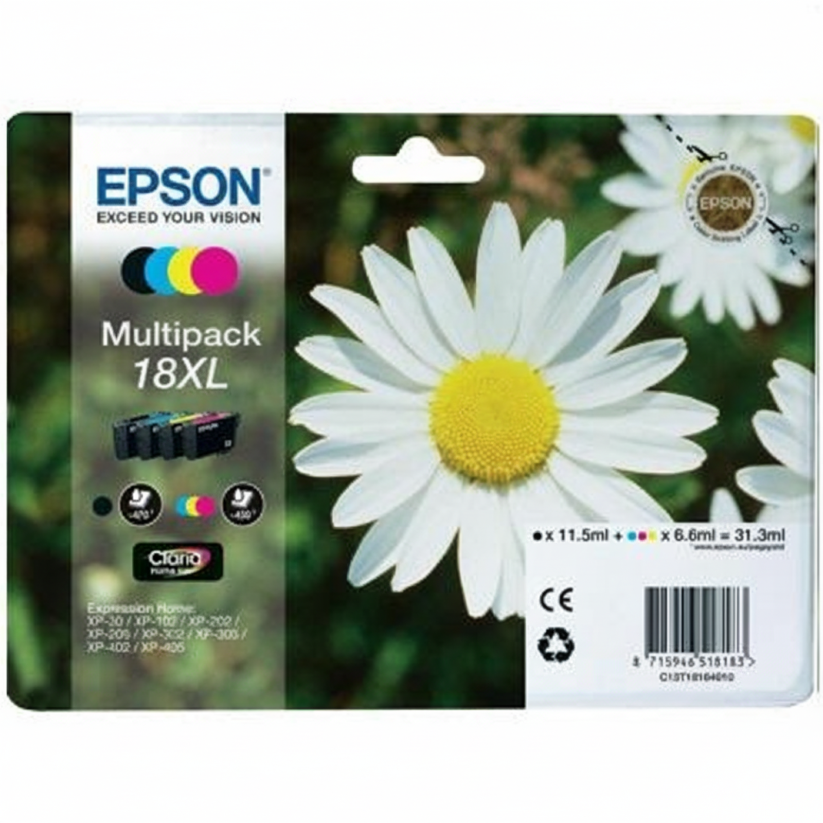 Original OEM Ink Cartridges Epson T1816 (C13T18164010) (multi pack)