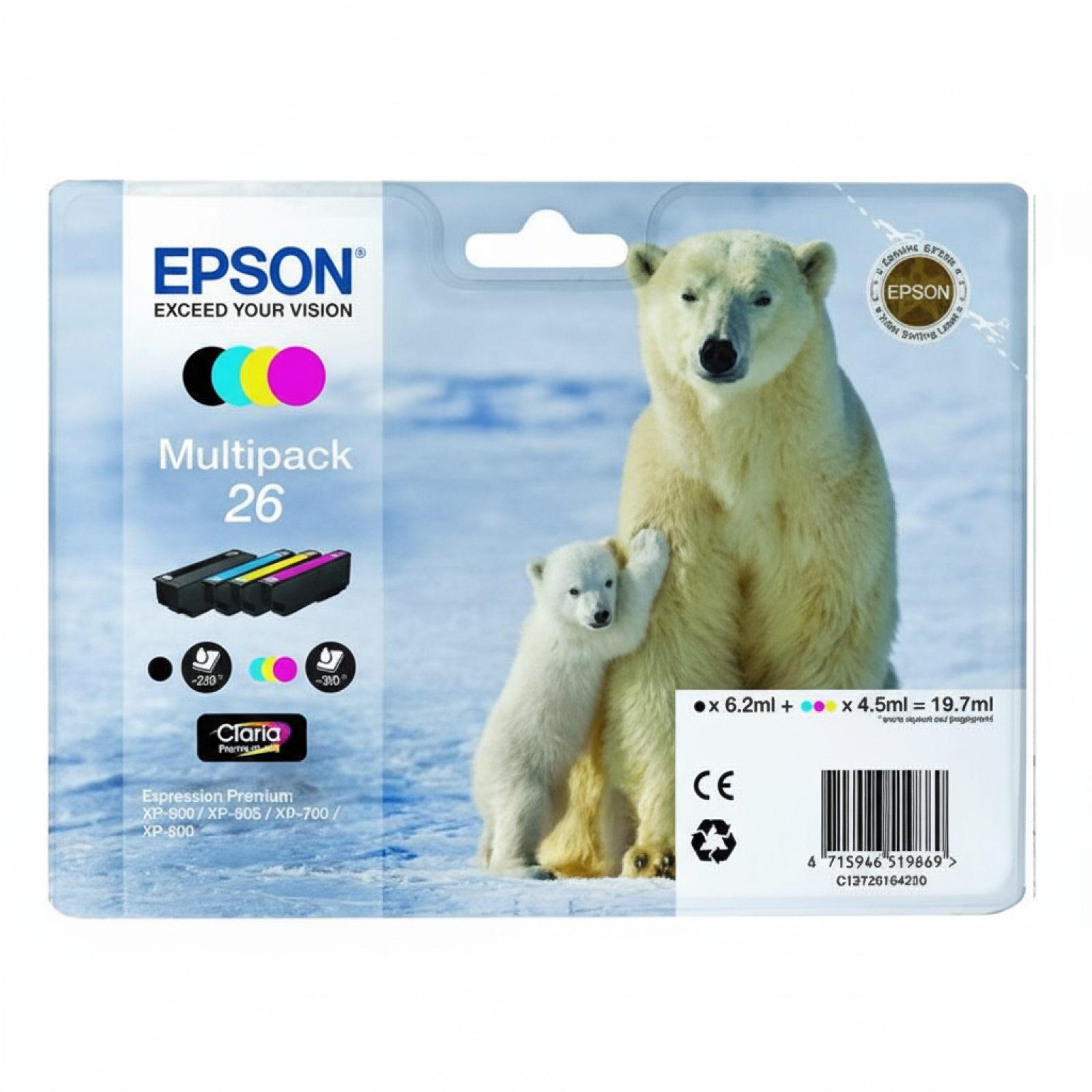 Original OEM Ink Cartridges Epson T2616 (C13T26164010) (multi pack)