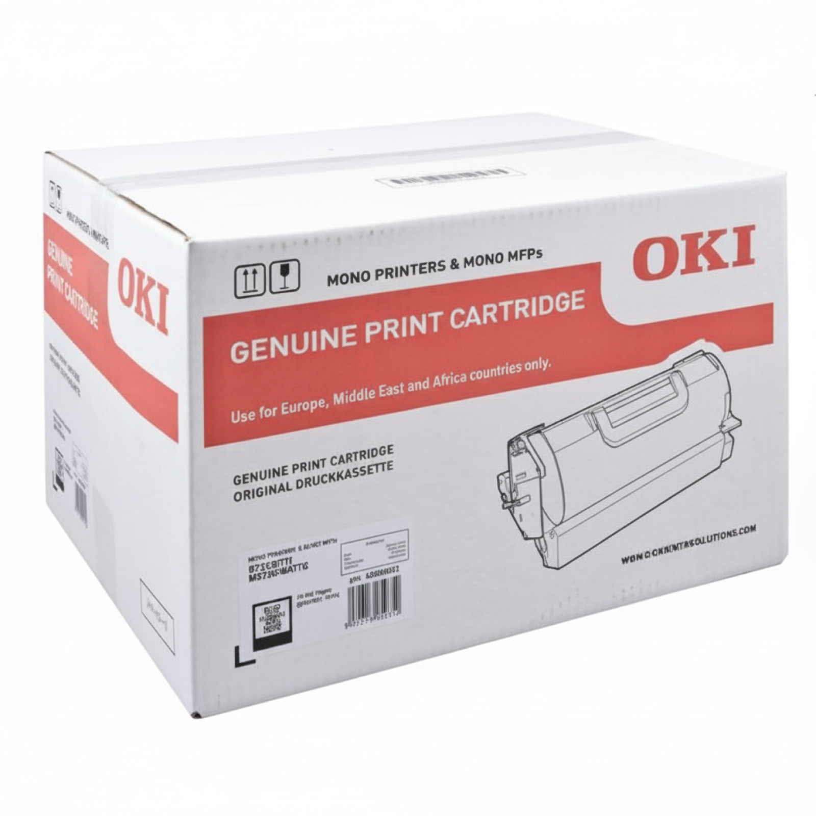 Original OEM Toner Oki B721 (45488802) (Black)