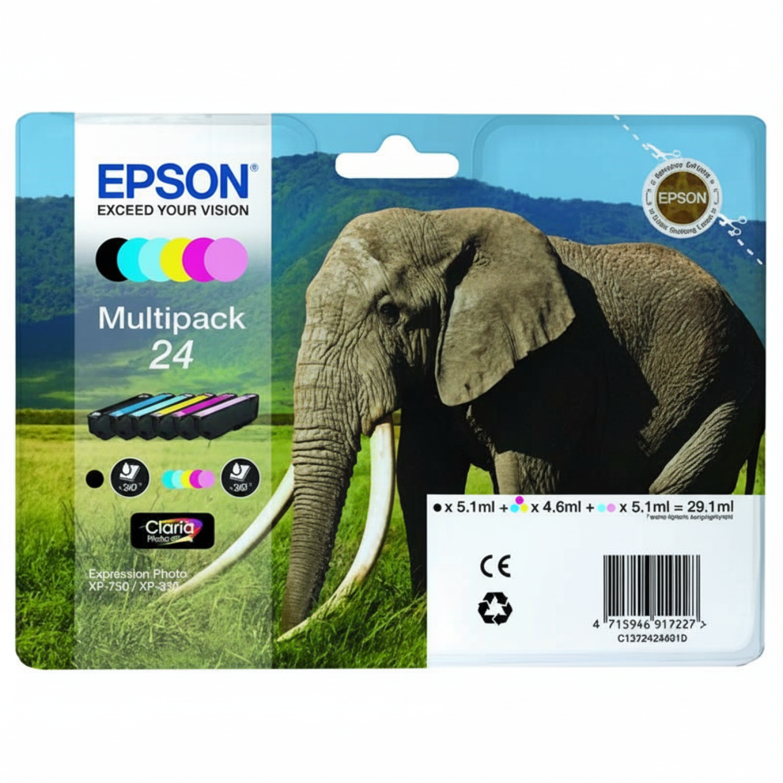 Original OEM Ink Cartridges Epson T2428 (C13T24284010) (multi pack)