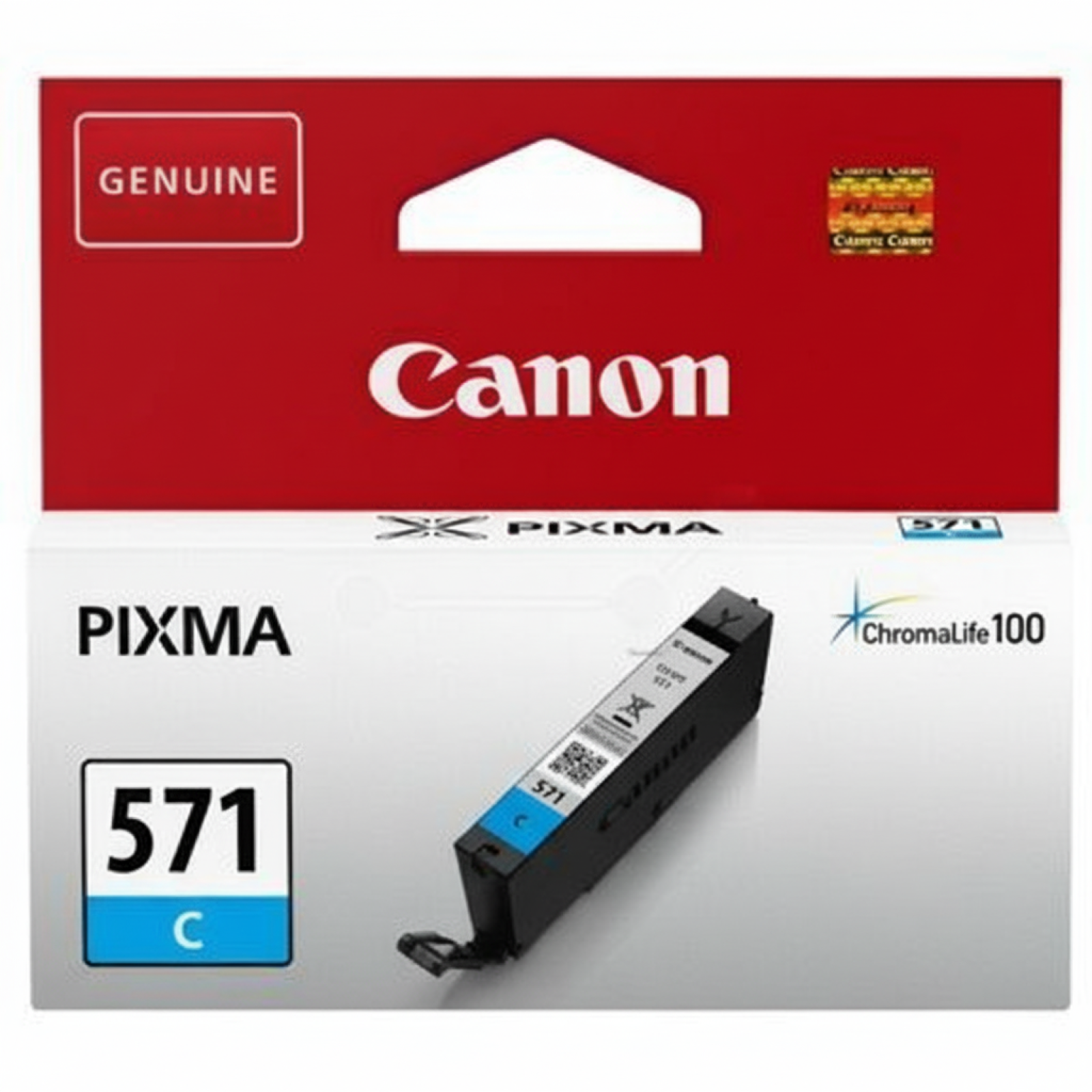 Original OEM Ink Cartridge Canon CLI-571 C (0386C001) (Cyan)