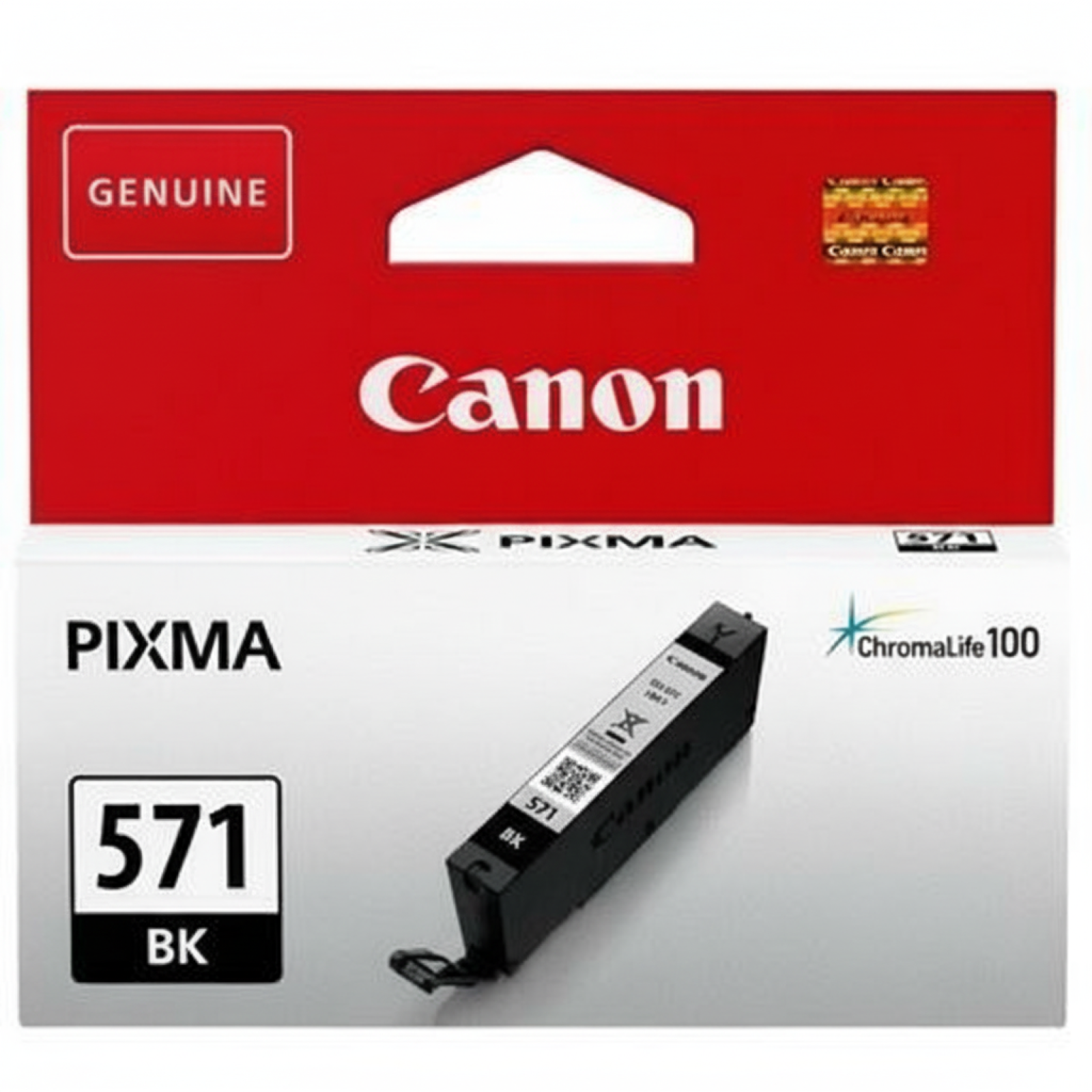 Original OEM Ink Cartridge Canon CLI-571 BK (0385C001) (Black)