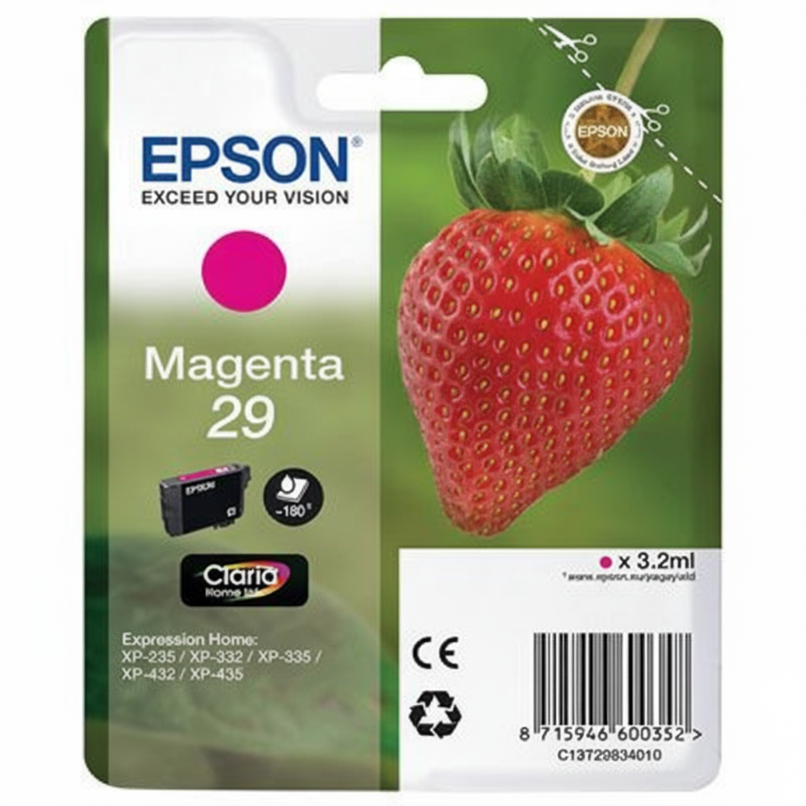 Original OEM Ink Cartridge Epson T2983 (C13T29834010) (Magenta)