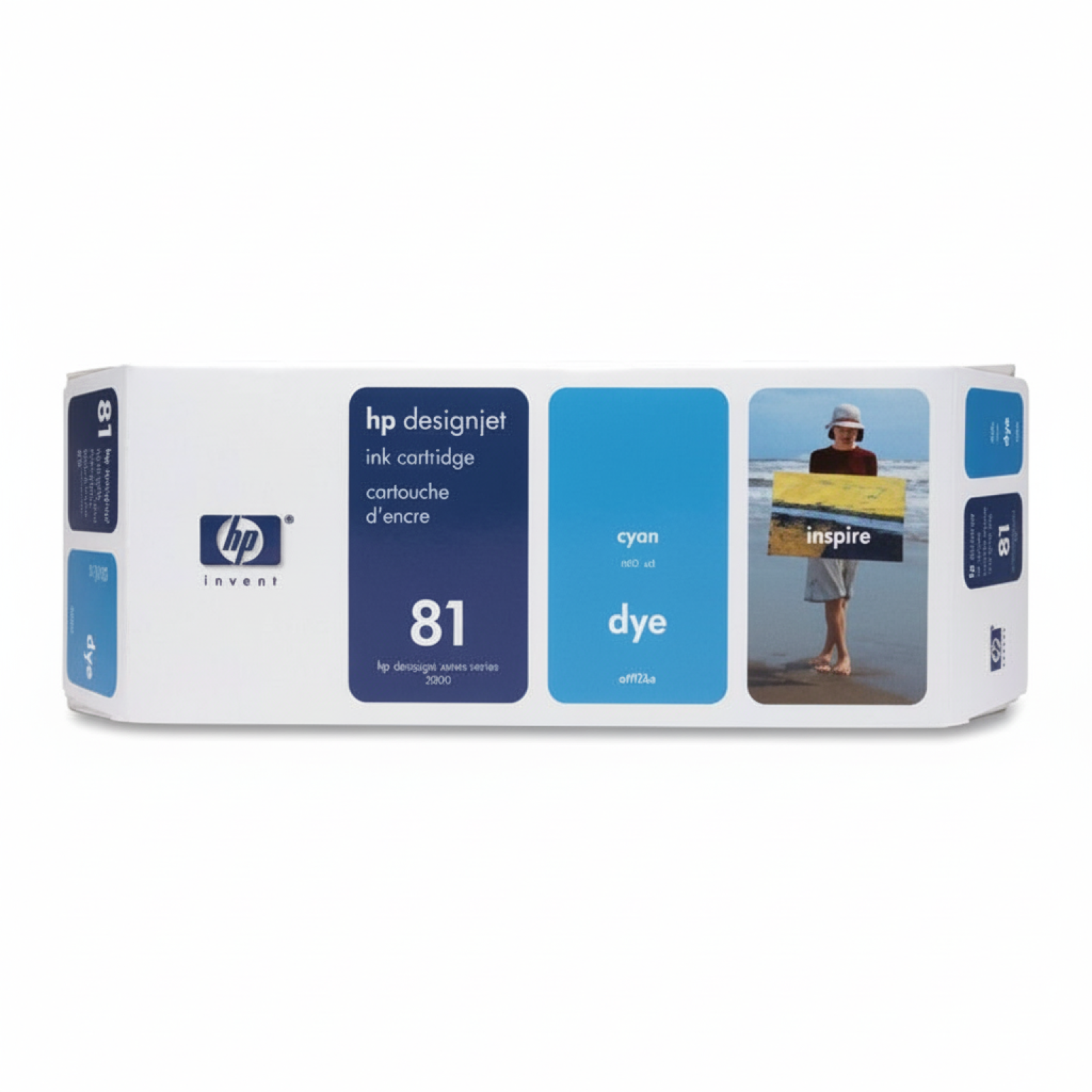 Original OEM Ink Cartridge HP 81 (C4931A) (Cyan)