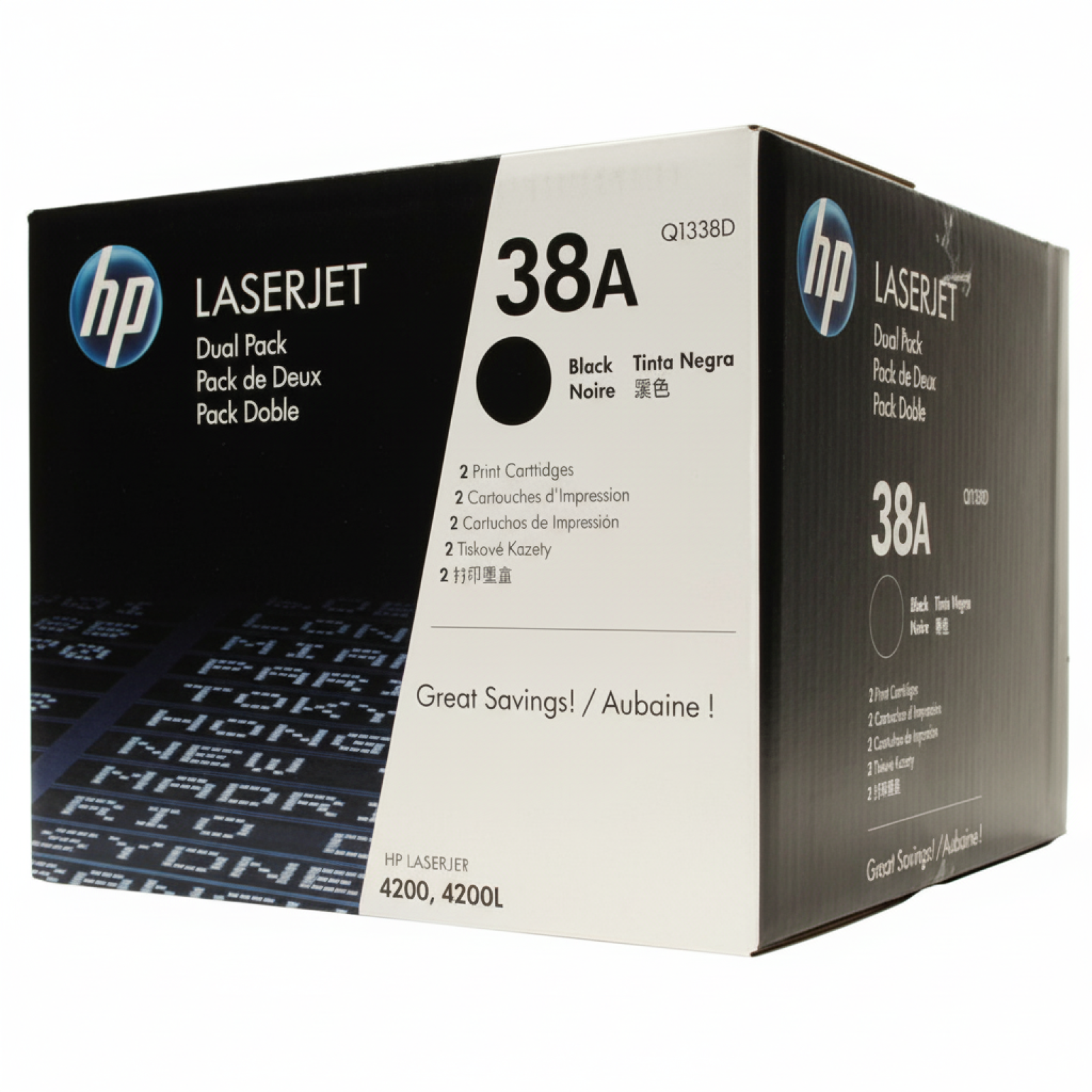 Original OEM Toners HP 38A (Q1338D) (Black) (2-pack)