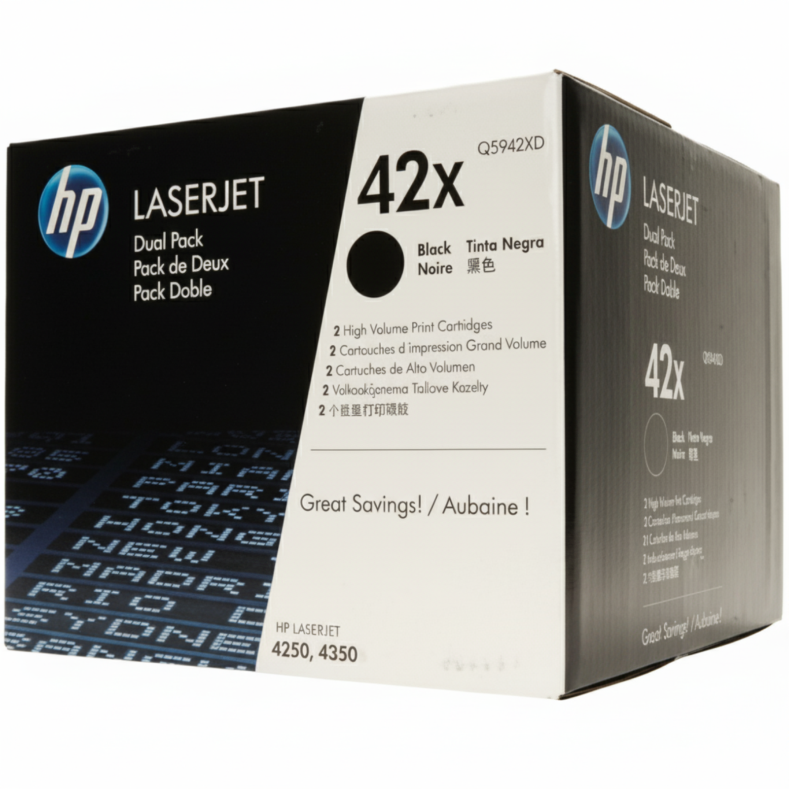 Original OEM Toners HP 42X (Q5942XD) (Black) (2-pack)
