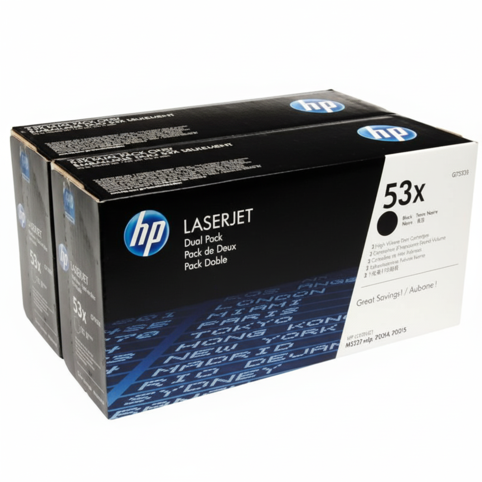 Original OEM Toners HP 53X (Q7553XD) (Black) (2-pack)