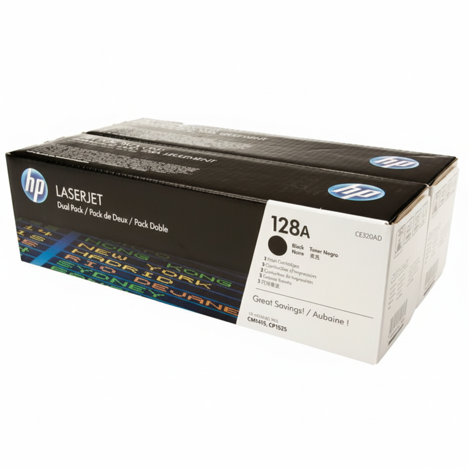 Original OEM Toners HP 128A (CE320AD) (Black) (2-pack)