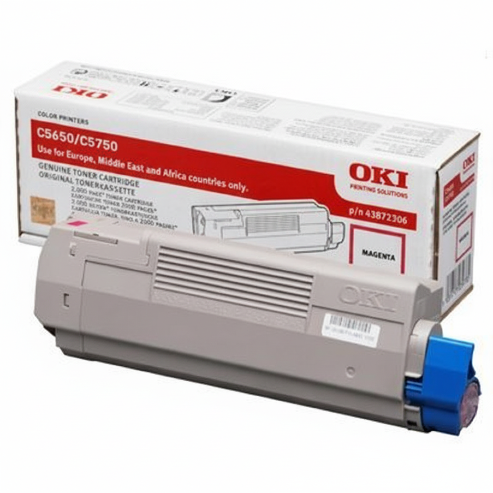 Original OEM Toner Oki C5650 5750 (43872306) (Magenta)