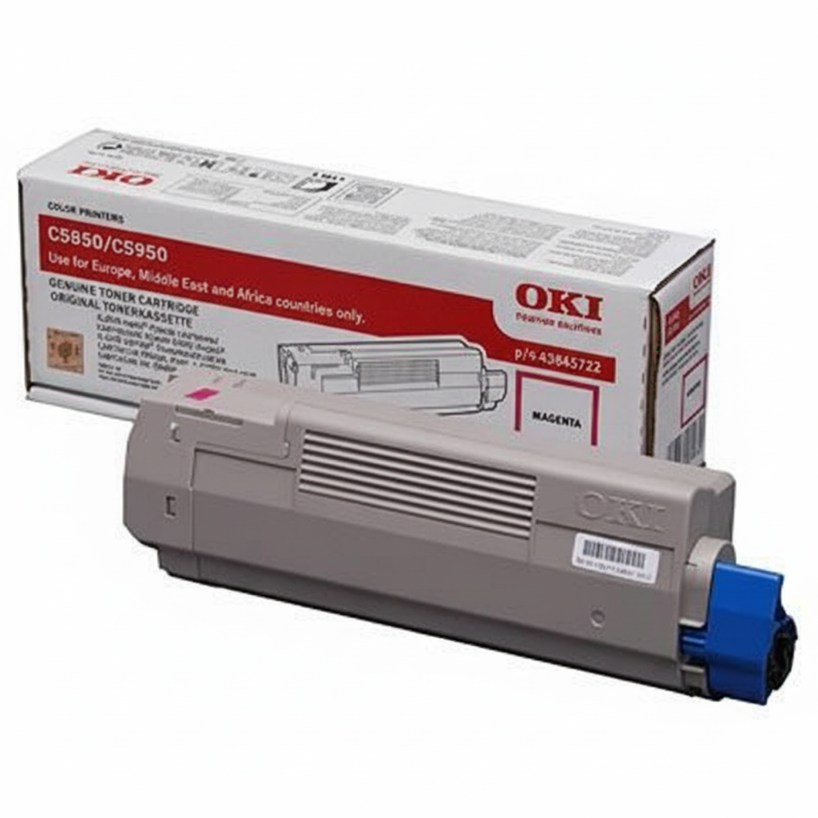 Original OEM Toner Oki C5850 5950 (43865722) (Magenta)