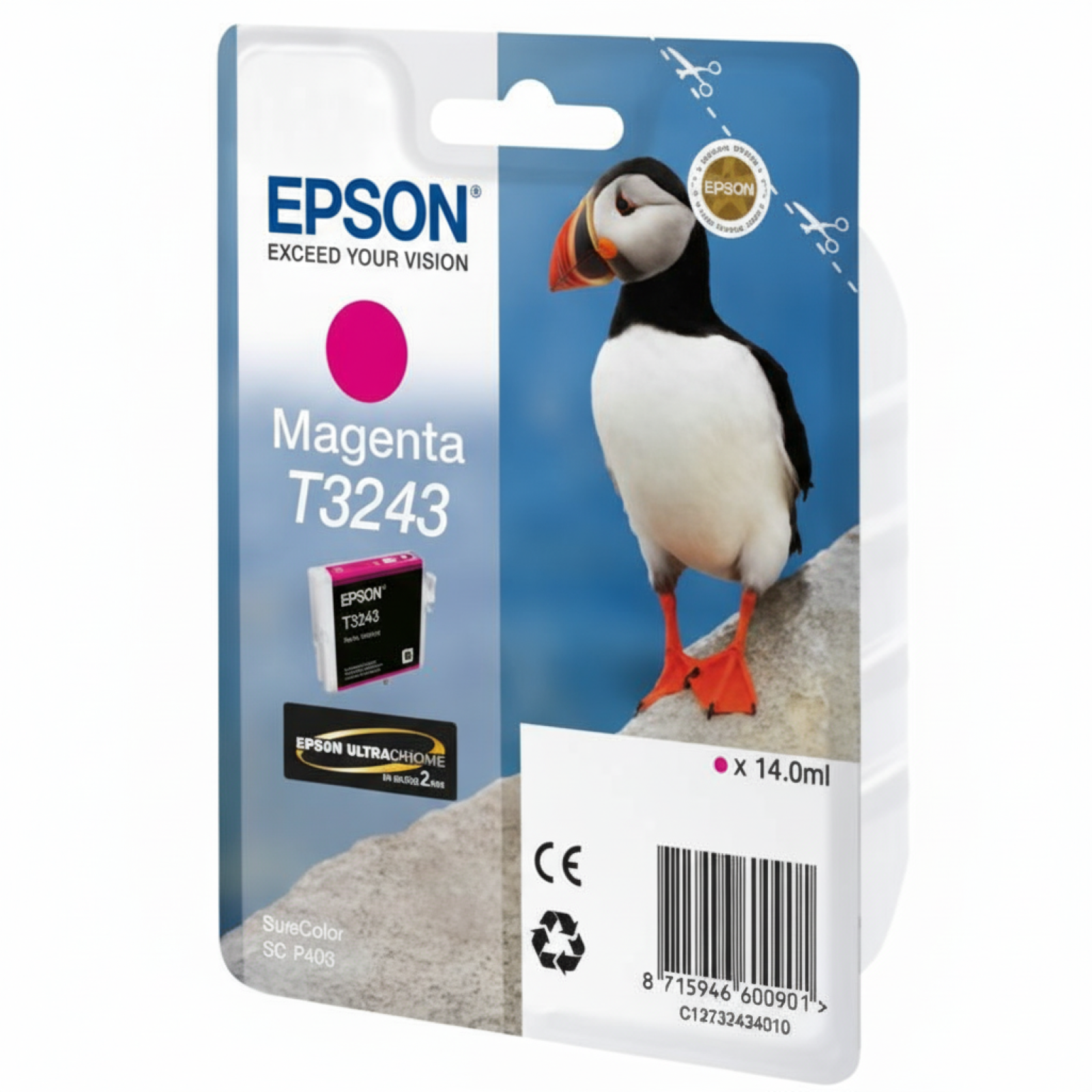 Original OEM Ink Cartridge Epson T3243 (C13T32434010) (Magenta)
