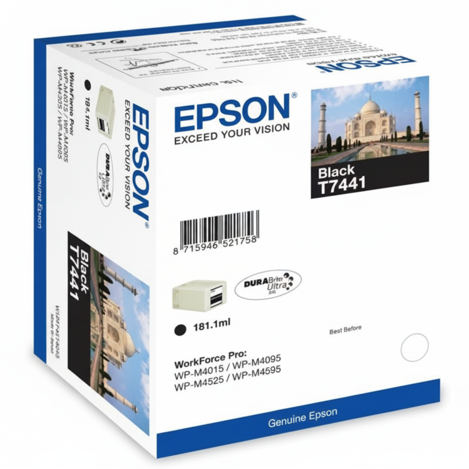 Original OEM Ink Cartridge Epson T7441 (C13T74414010) (Black)