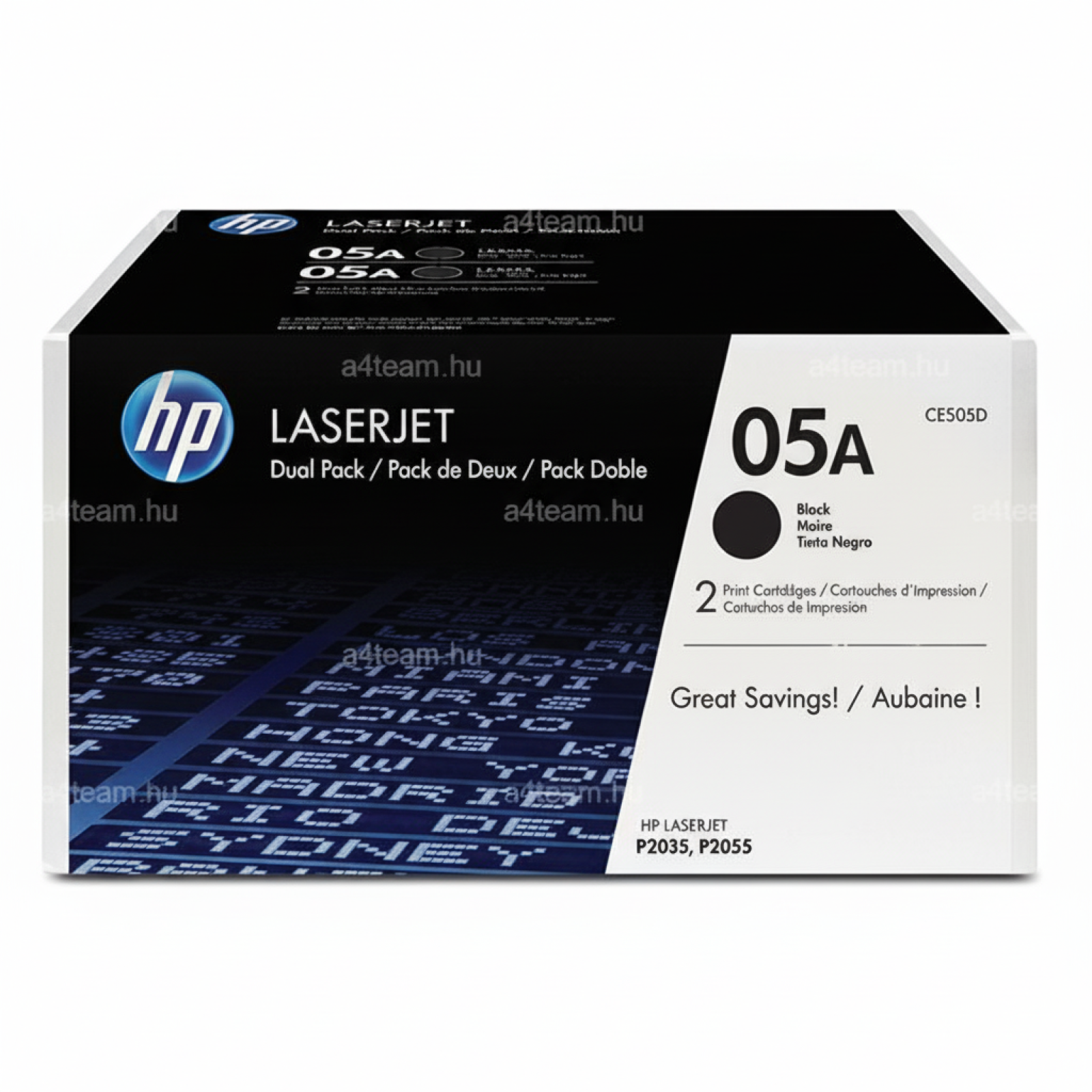 Original OEM Toners HP 05A (CE505AD) (Black) (2-pack)