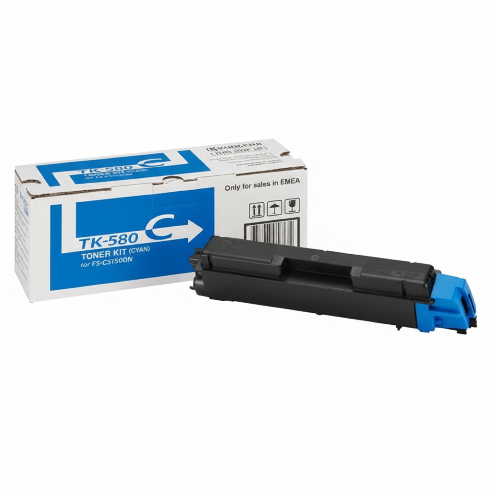 Original OEM Toner Kyocera TK-580C (1T02KTCNL0) (Cyan)