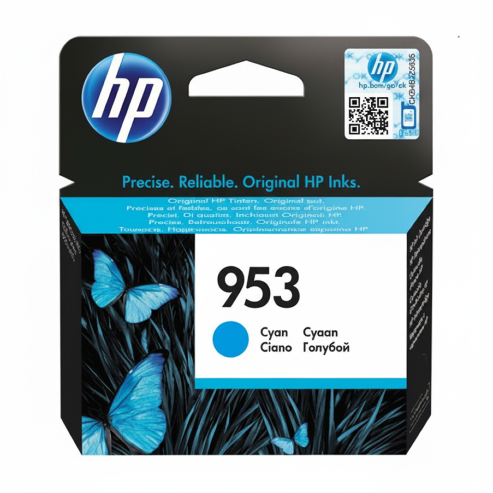Original OEM Ink Cartridge HP 953 (F6U12AE) (Cyan)