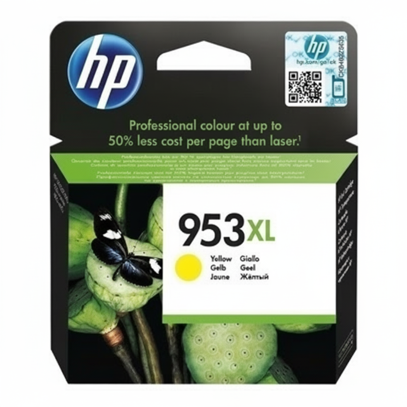 Original OEM Ink Cartridge HP 953 XL (F6U18AE) (Yellow)