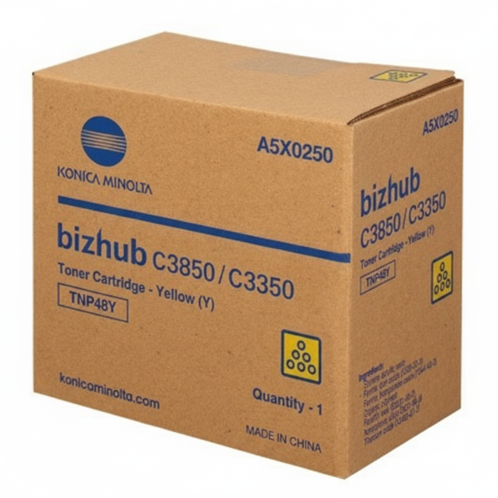 Original OEM Toner KM TNP-48Y (A5X0250) (Yellow)