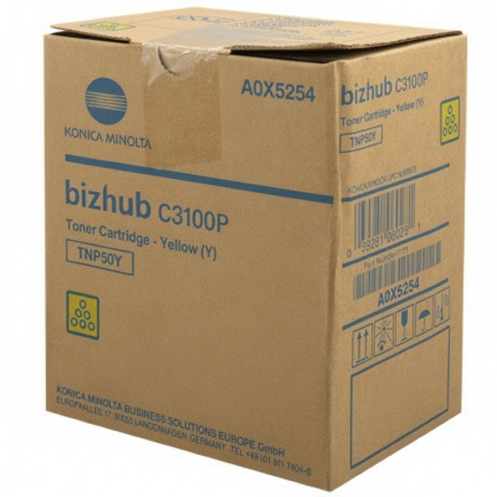 Original OEM Toner KM TNP-50Y (A0X5254) (Yellow)