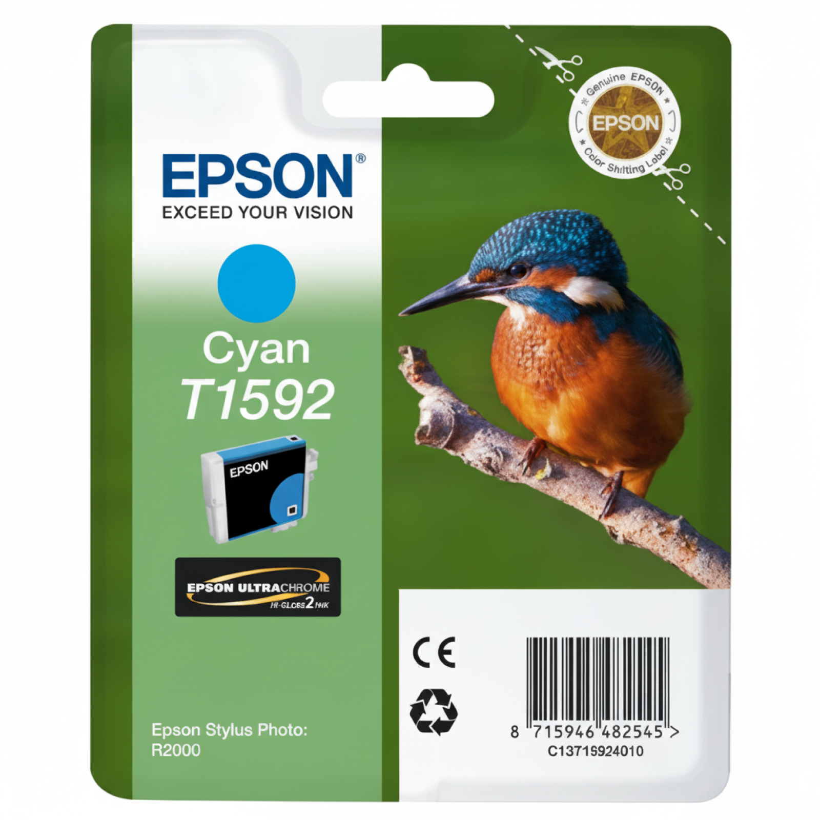 Original OEM Ink Cartridge Epson T1592 (T15924010) (Blue)