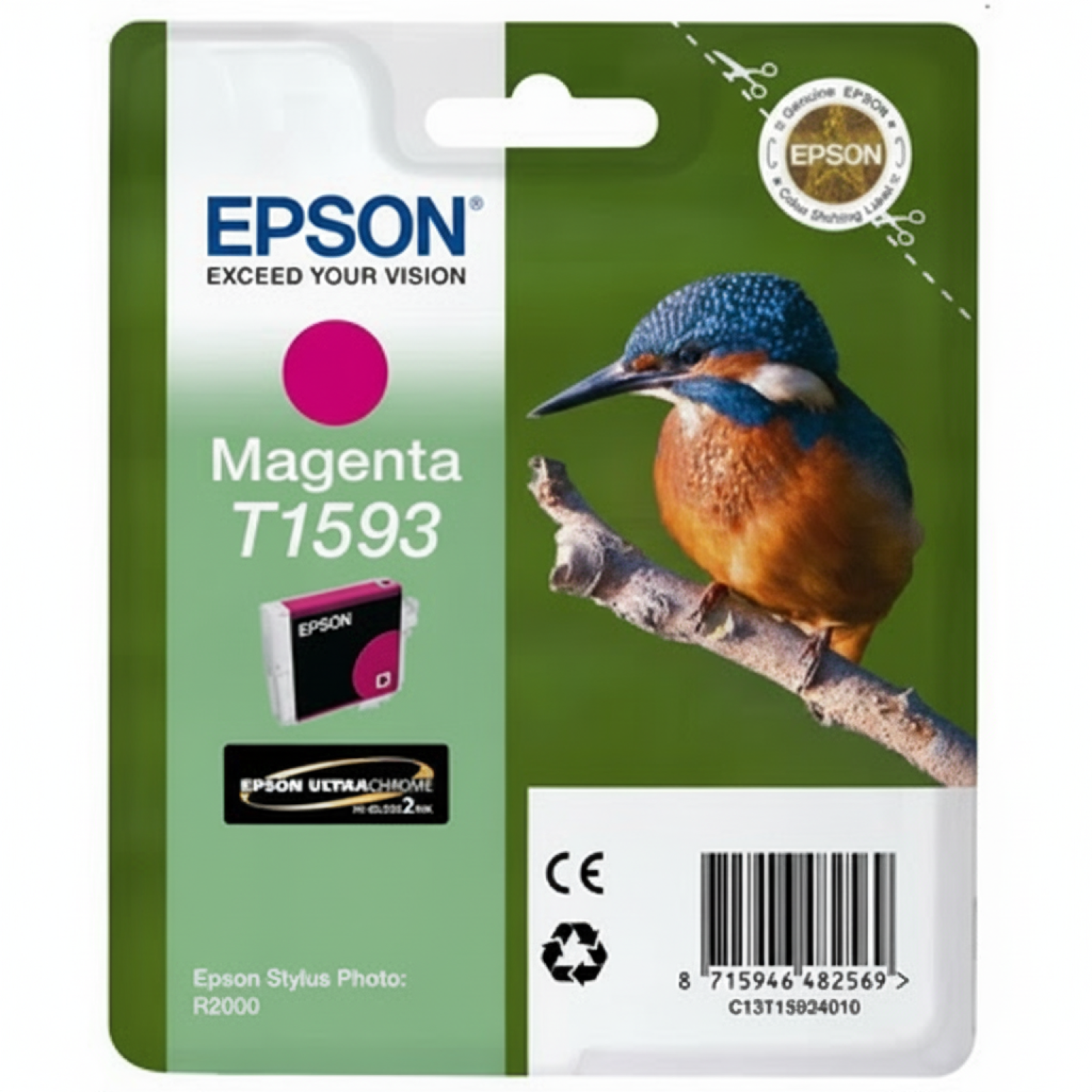 Original OEM Ink Cartridge Epson T1593 (T15934010) (Magenta)