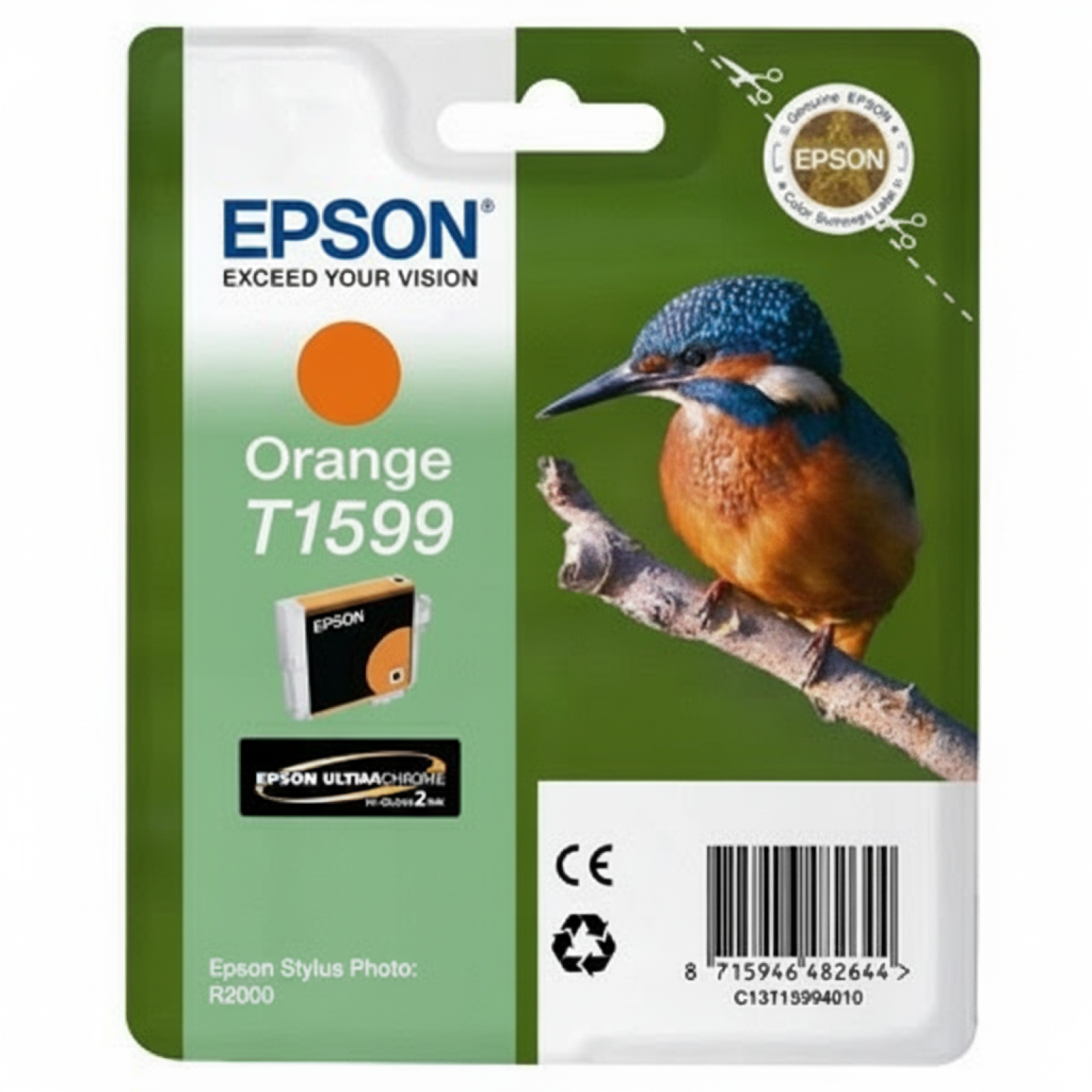 Original OEM Ink Cartridge Epson T1599 (T15994010) (Orange)