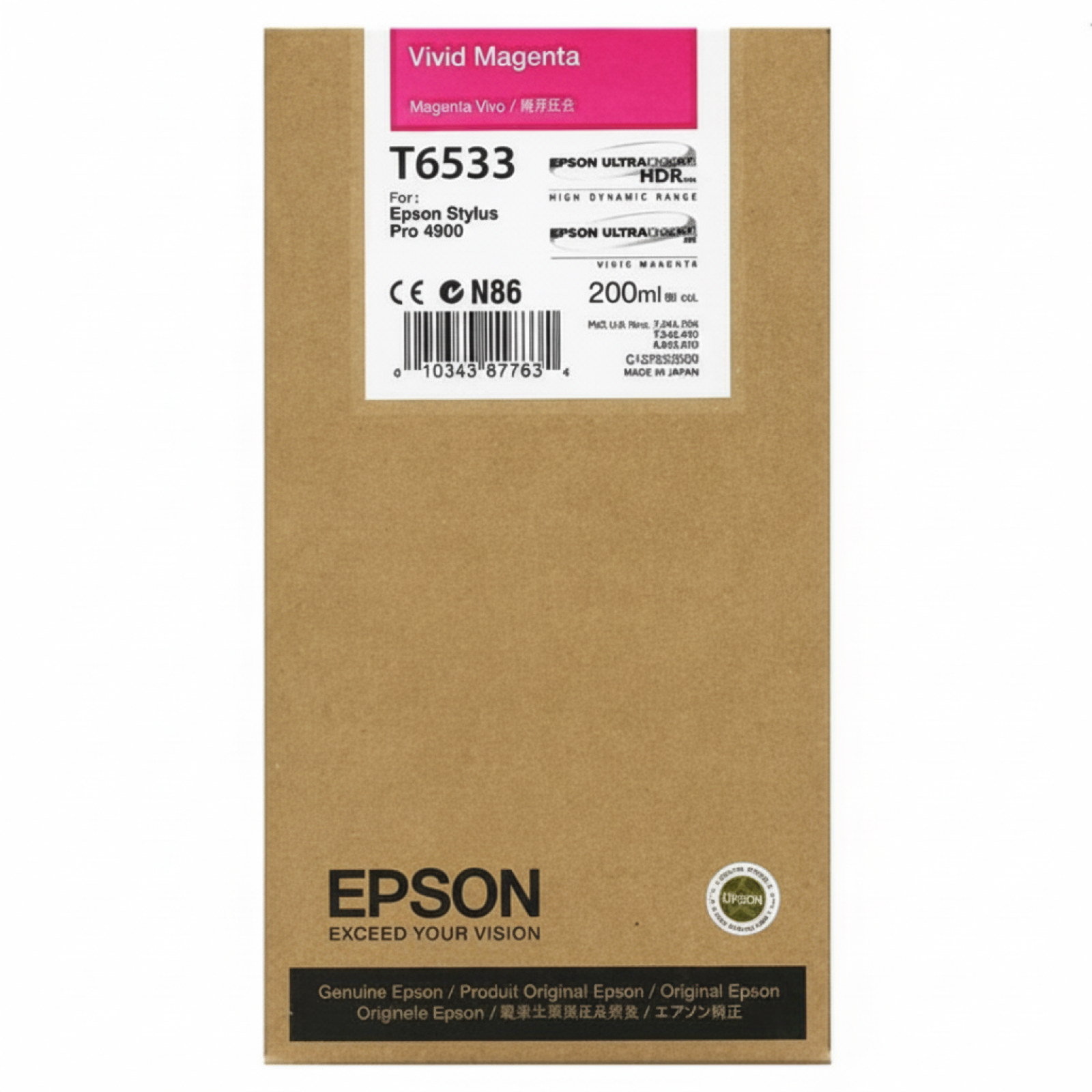 Original OEM Ink Cartridge Epson T6533 (C13T653300) (Magenta)