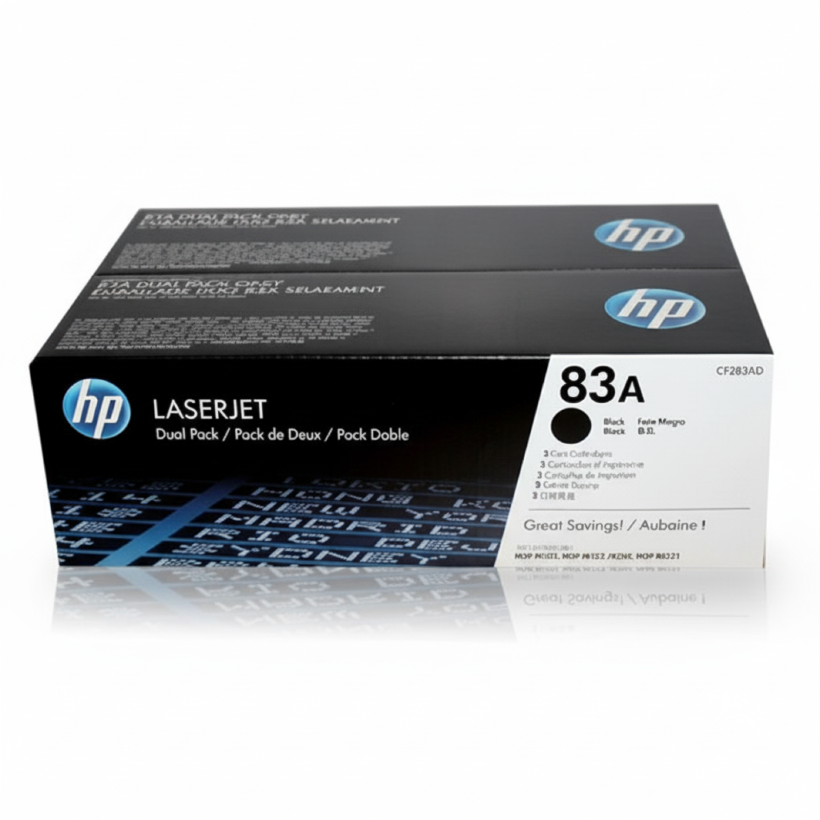 Original OEM Toners HP 83A (CF283AD) (Black) (2-pack)