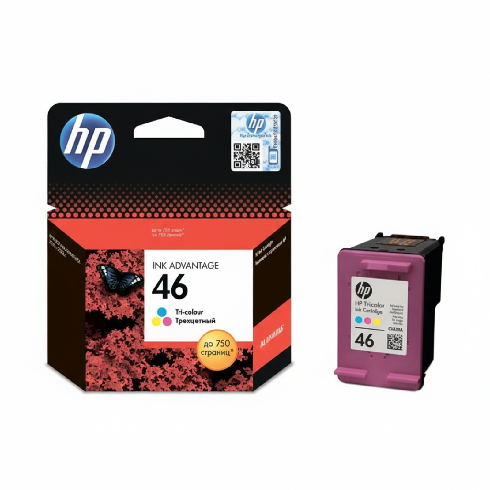 Original OEM Ink Cartridge HP 46 (CZ638AE) (Color)