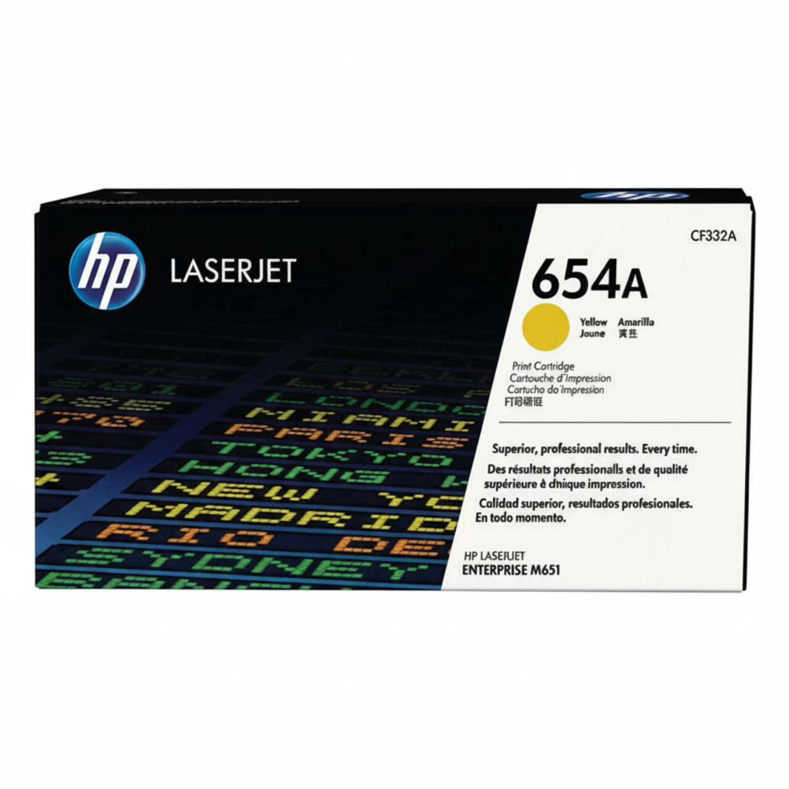 Original OEM Toner HP 654A (CF332A) (Yellow)