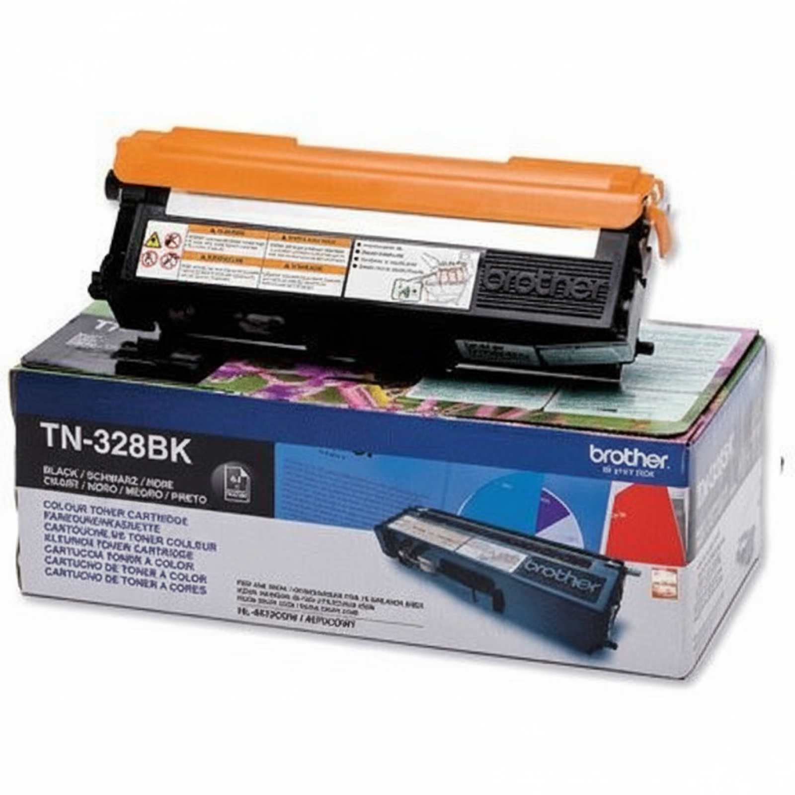 Original OEM Toner Brother TN-328BK (TN328BK) (Black)