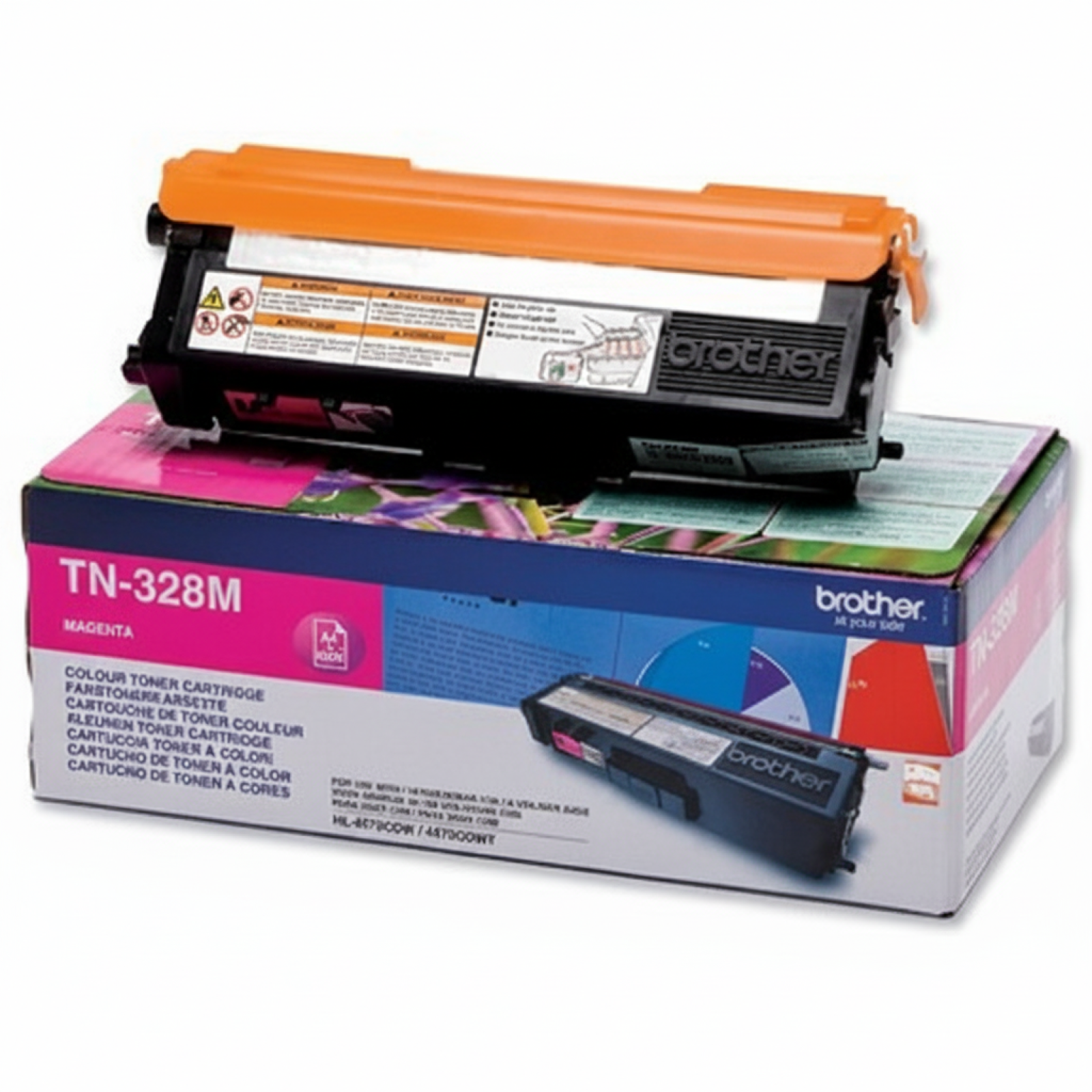 Original OEM Toner Brother TN-328M (TN328M) (Magenta)