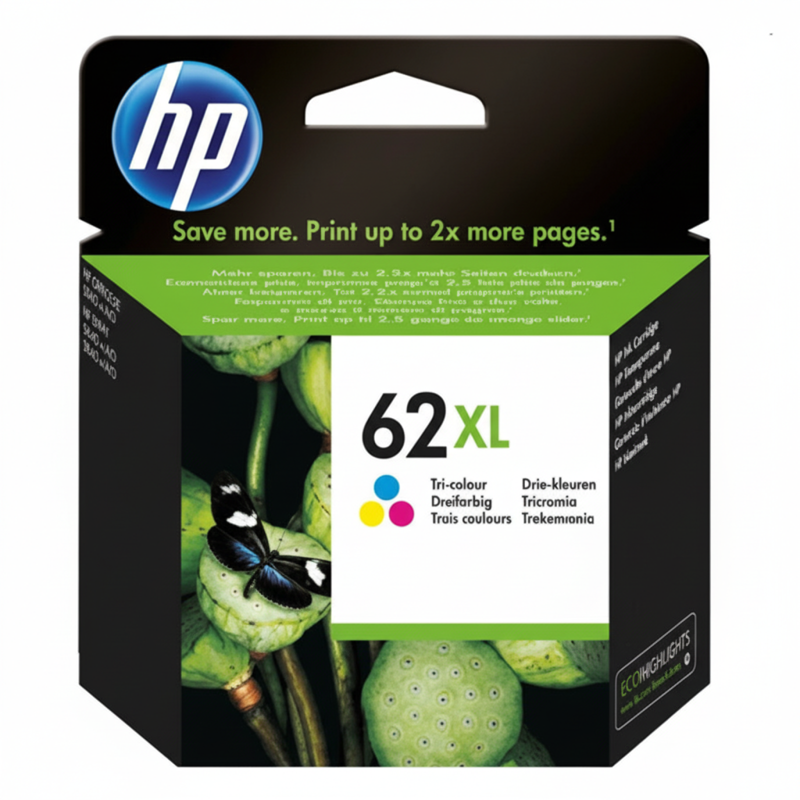 Original OEM Ink Cartridge HP 62 XL (C2P07AE) (Color)