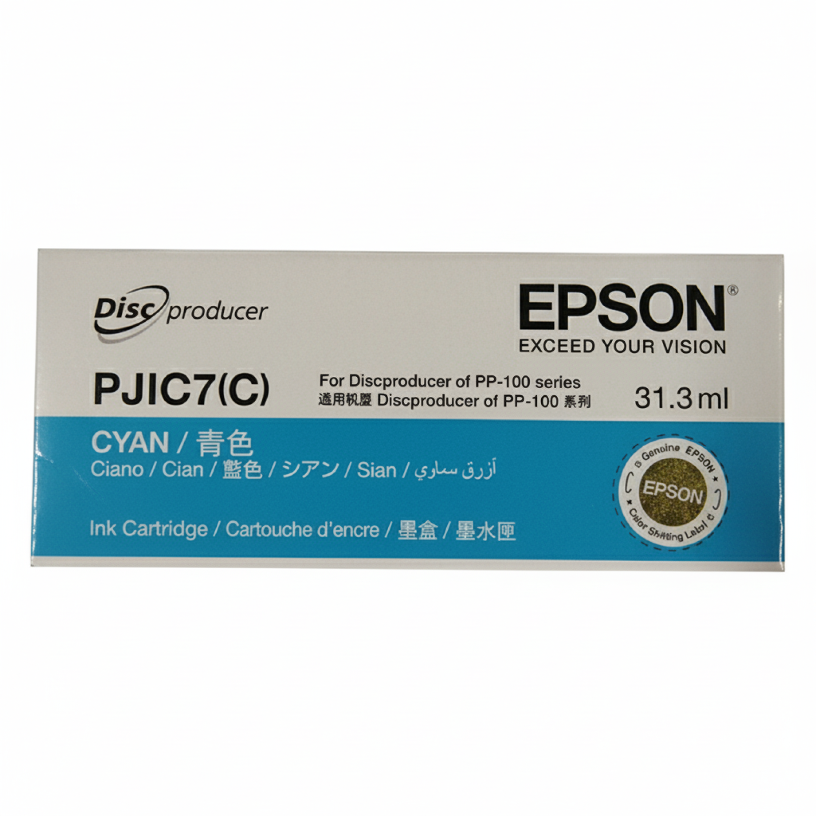 Original OEM Ink Cartridge Epson PJIC7(C) (C13S020447) (Cyan)