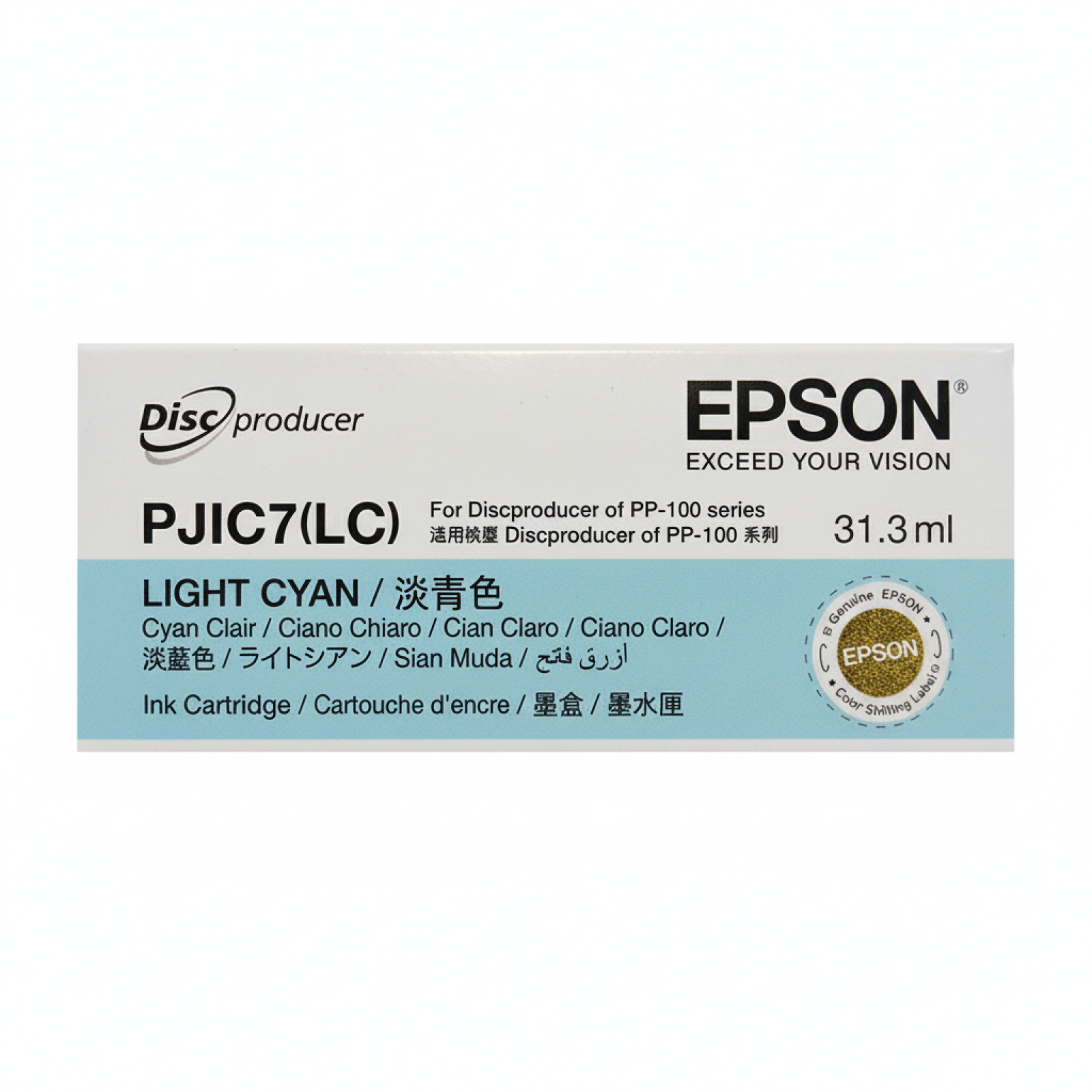 Original OEM Ink Cartridge Epson PJIC7(LC) (C13S020448) (Light cyan)