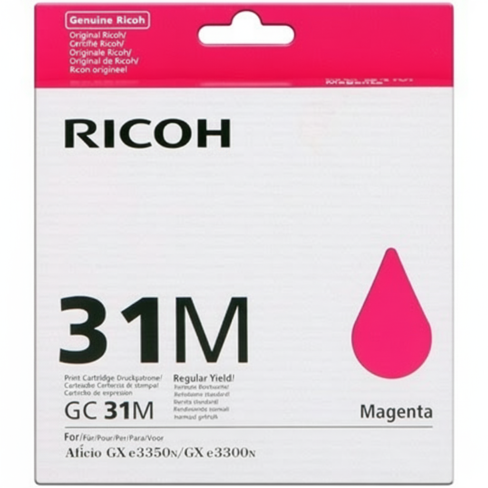 Original OEM Ink Cartridge Ricoh GC-31M (405690) (Magenta)
