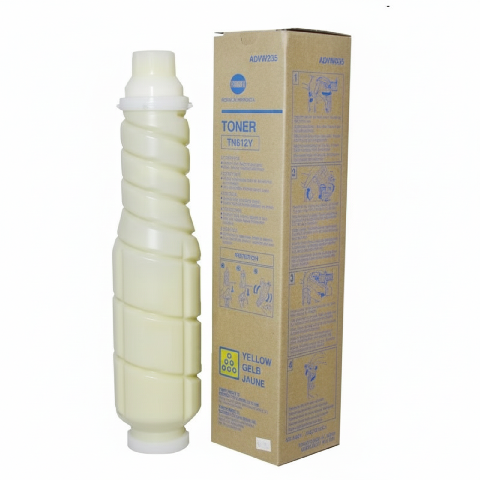 Original OEM Toner KM TN-612Y (A0VW250) (Yellow)
